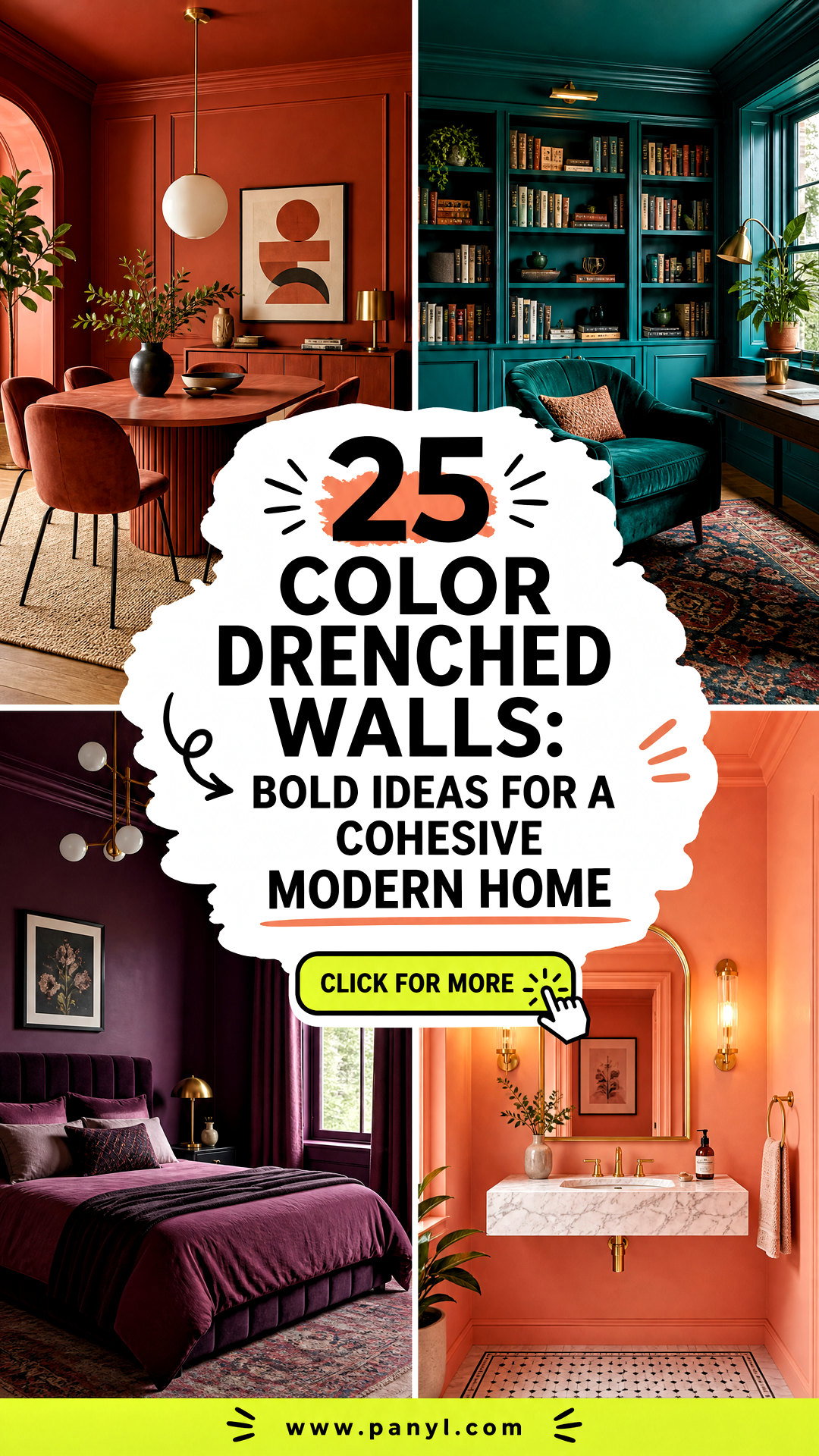 25 Color Drenched Walls Bold Ideas for a Cohesive Modern Home - 25 Color Drenched Walls: Bold Ideas for a Cohesive Modern Home