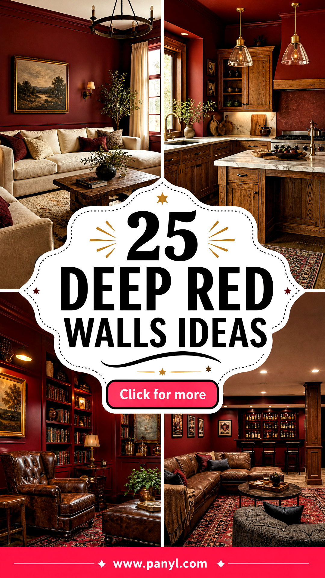 25 Deep Red Walls for Rich Dramatic and Timeless Style - 25 Deep Red Walls for Rich, Dramatic and Timeless Style
