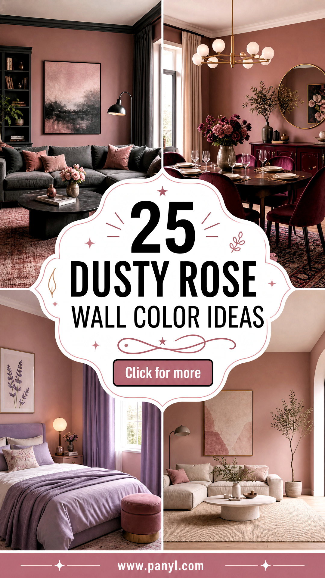 25 Dusty Rose Wall Color Ideas for Soft Romantic Rooms - 25 Dusty Rose Wall Color Ideas for Soft, Romantic Rooms