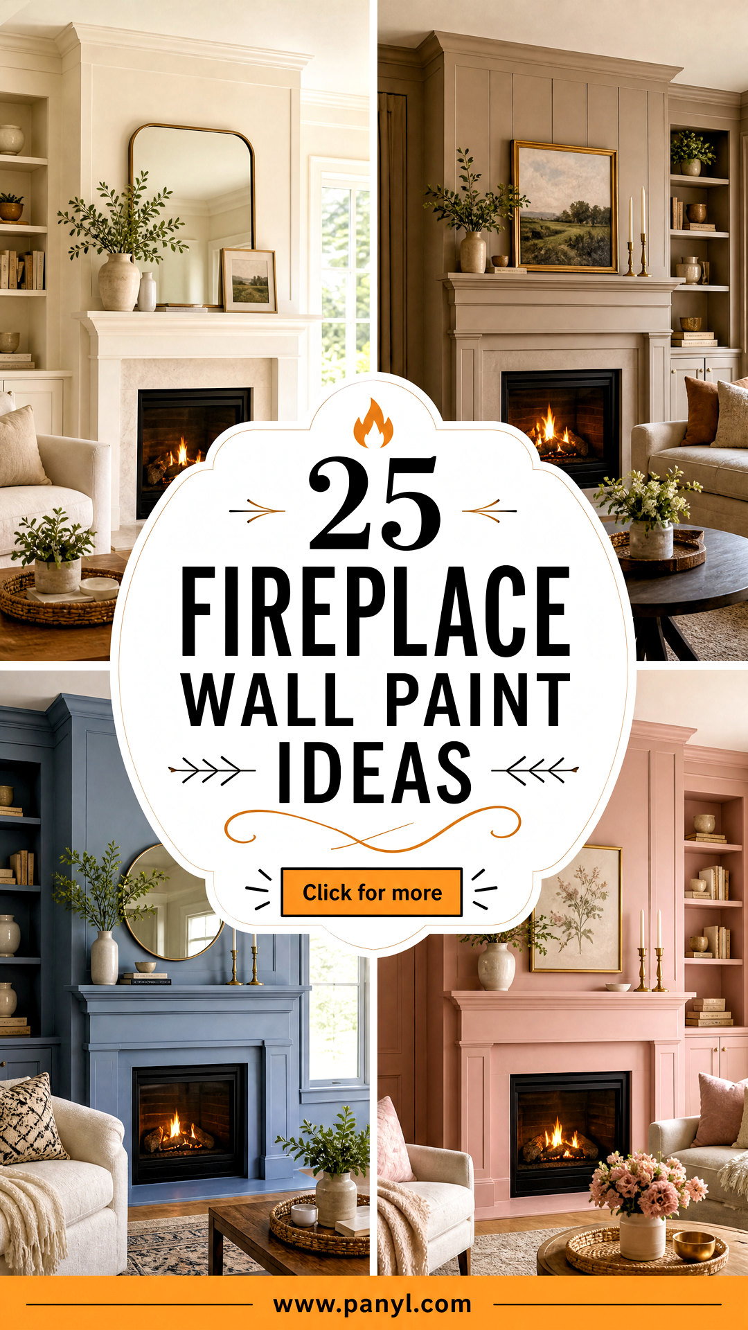 25 Fireplace Wall Paint Ideas for a Cozy Striking Focal Point - 25 Fireplace Wall Paint Ideas for a Cozy, Striking Focal Point