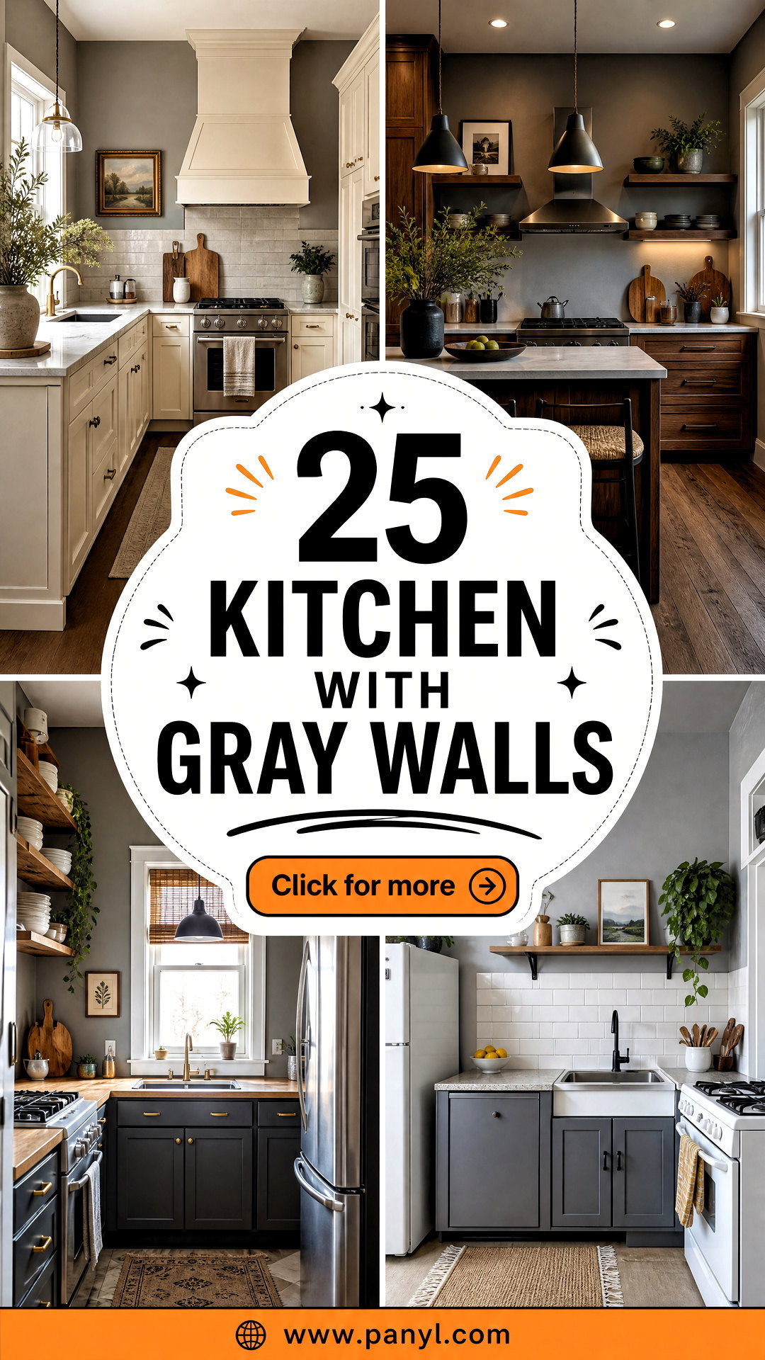 25 Kitchen With Gray Walls for a Warm Welcoming Look - 25 Kitchen With Gray Walls for a Warm, Welcoming Look