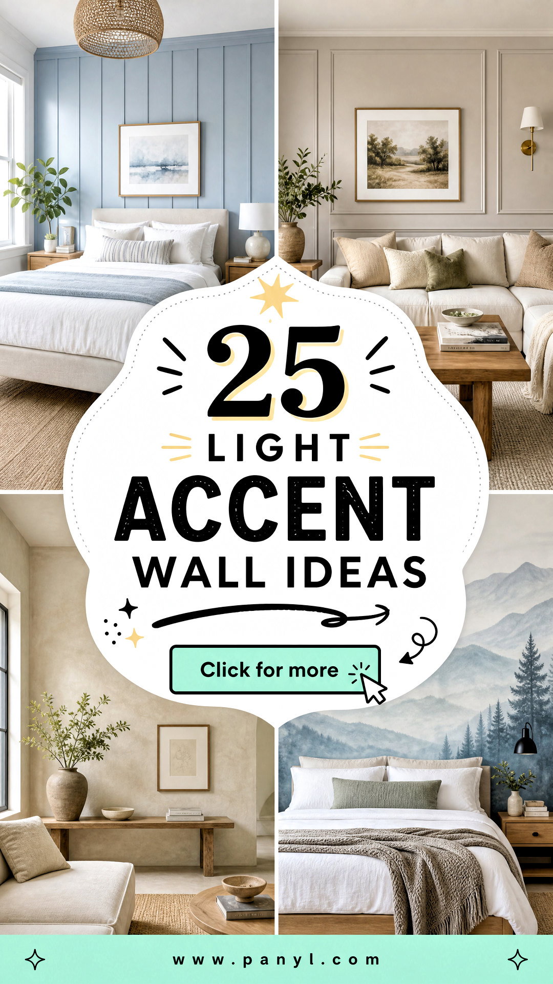 25 Light Accent Wall Ideas for Bright Beautiful Rooms - 25 Light Accent Wall Ideas for Bright, Beautiful Rooms