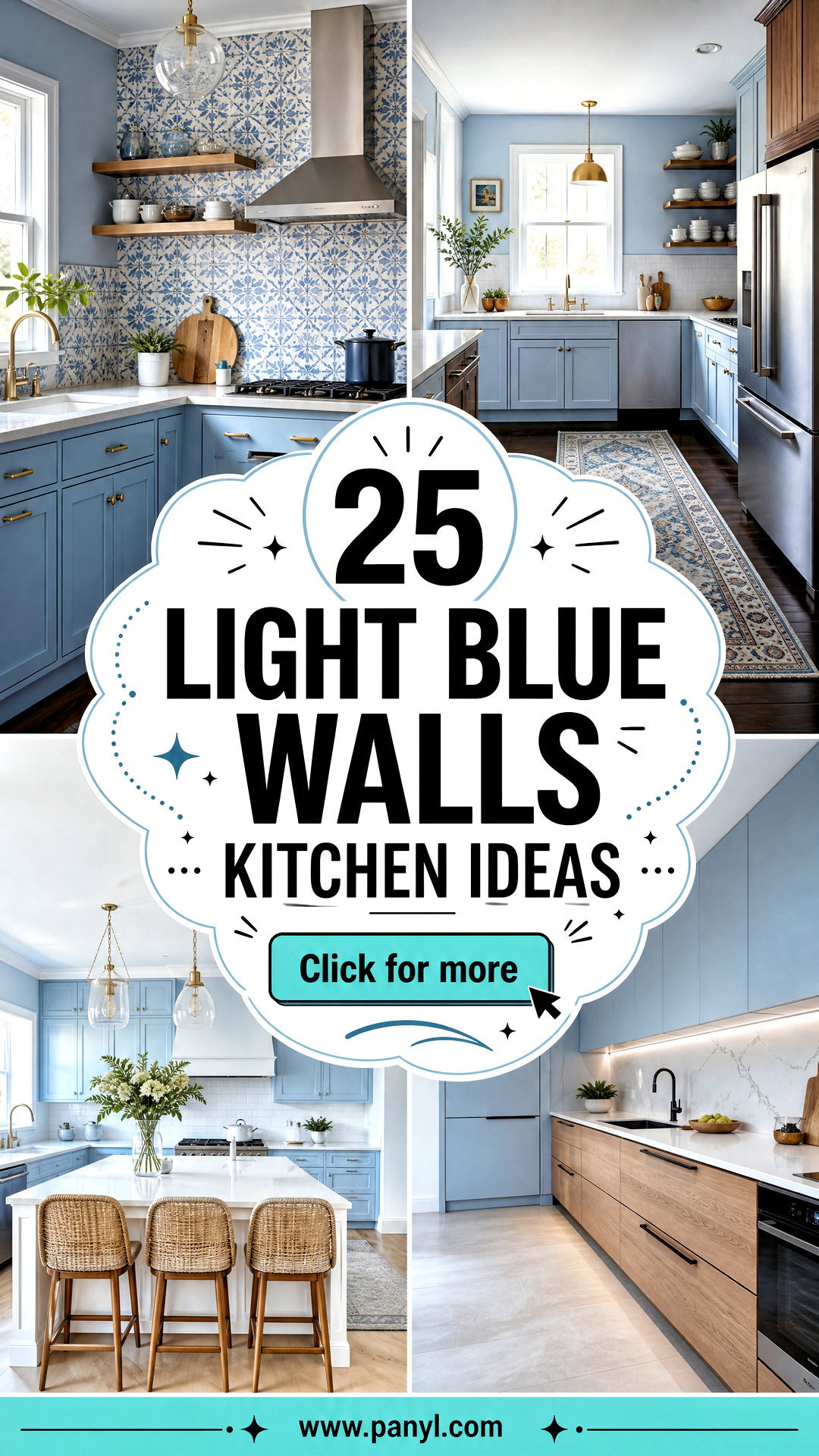25 Light Blue Walls Kitchen Ideas for a Bright Airy Space - 25 Light Blue Walls Kitchen Ideas for a Bright, Airy Space