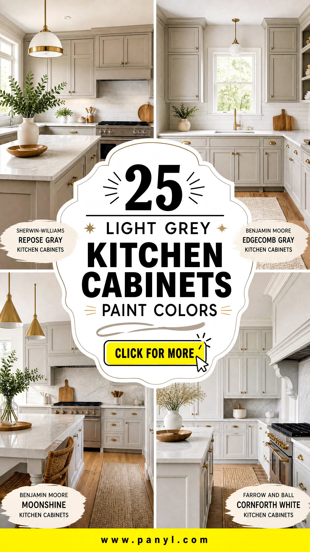 25 Light Grey Kitchen Cabinets Paint Colors for a Fresh Look - 25 Light Grey Kitchen Cabinets Paint Colors for a Fresh Look