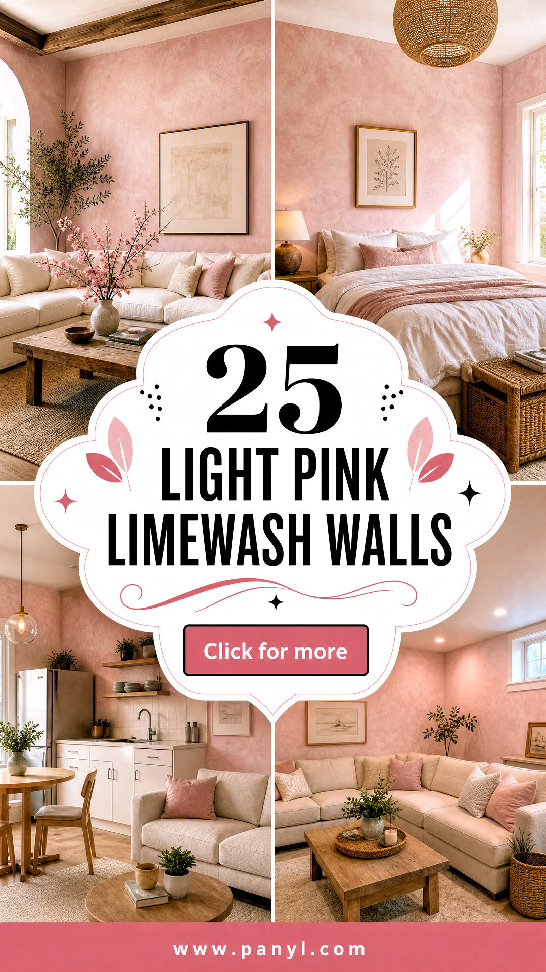 25 Light Pink Limewash Walls for Dreamy Beautiful Rooms - 25 Light Pink Limewash Walls for Dreamy, Beautiful Rooms