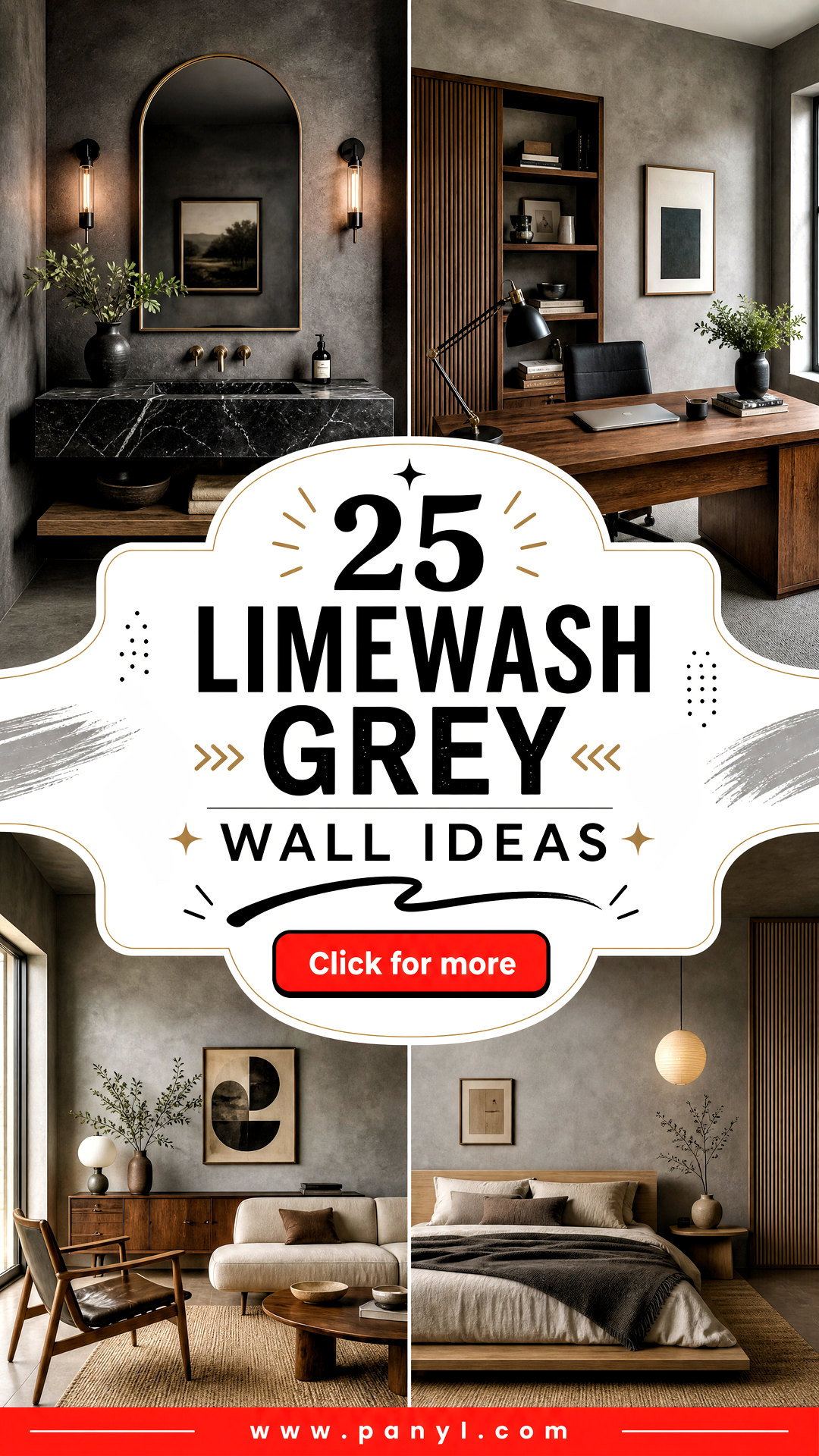 25 Limewash Grey Wall Ideas for Timeless Textured Rooms - 25 Limewash Grey Wall Ideas for Timeless, Textured Rooms