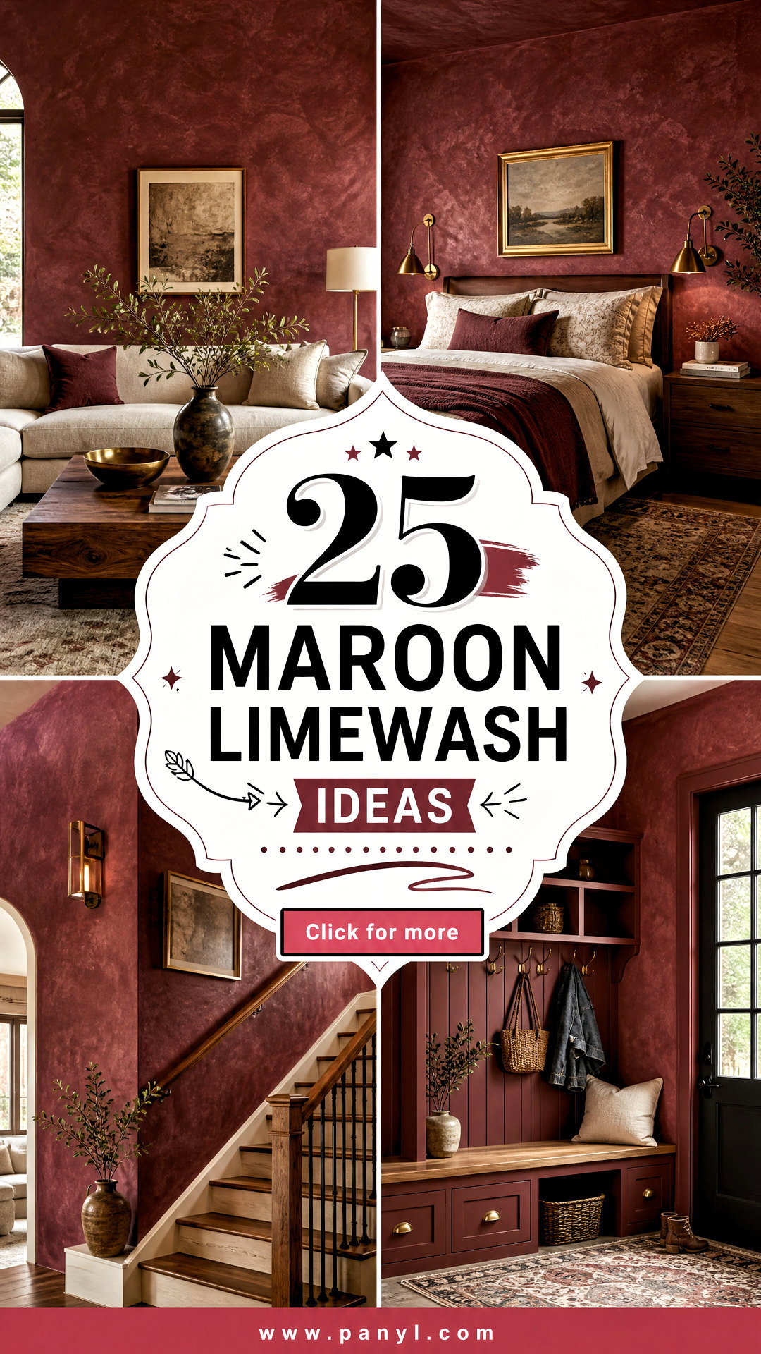 25 Maroon Limewash Ideas for Rich Sophisticated Spaces - 25 Maroon Limewash Ideas for Rich, Sophisticated Spaces