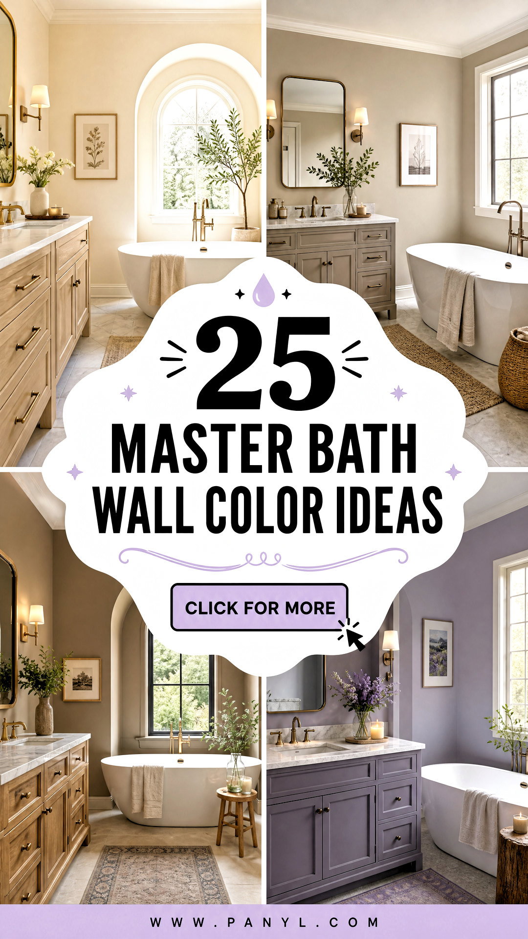 25 Master Bath Wall Color Ideas for a Serene Spa-Like Retreat - 25 Master Bath Wall Color Ideas for a Serene Spa-Like Retreat