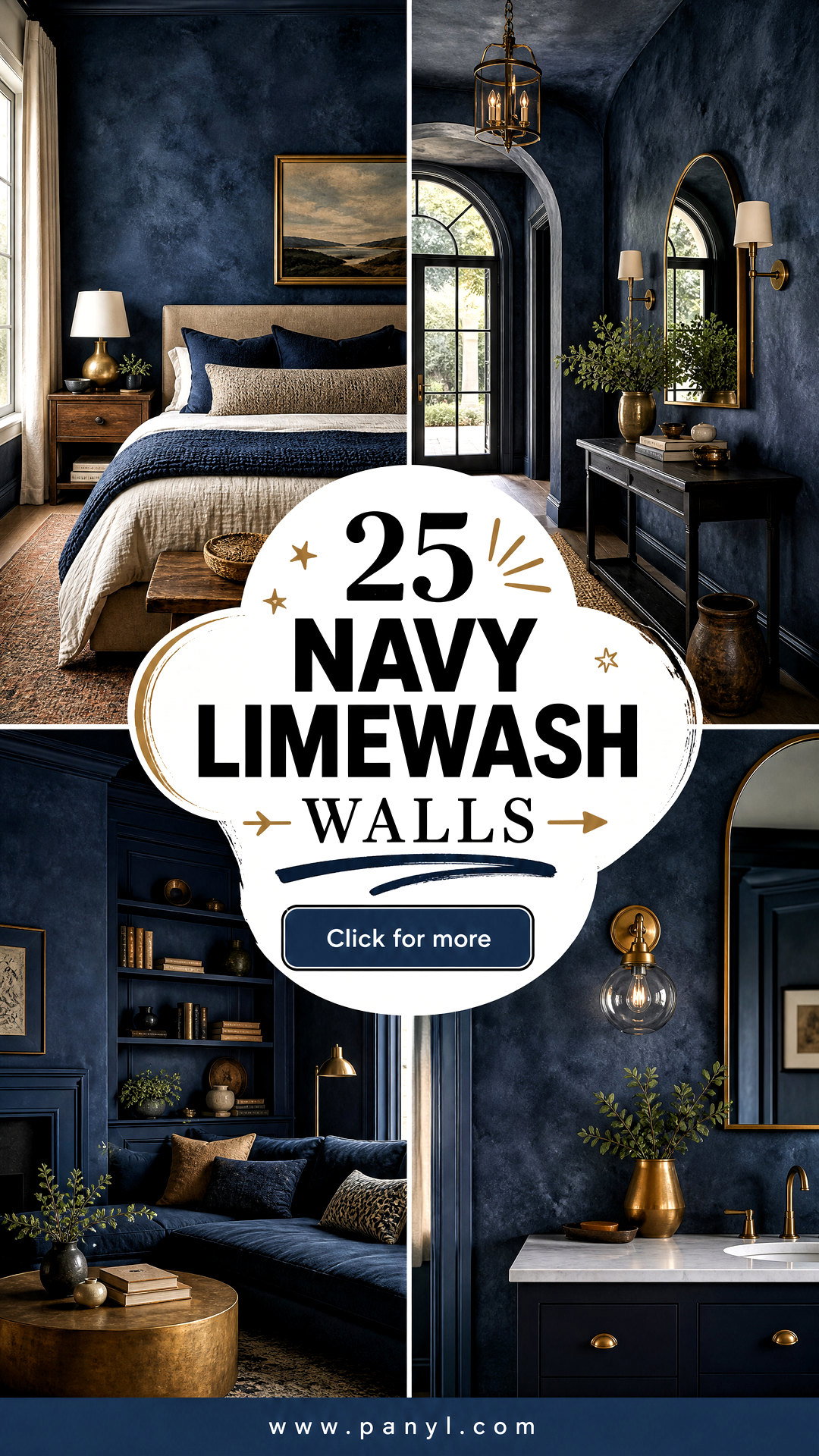 25 Navy Limewash Walls for Rich Dramatic Contemporary Rooms - 25 Navy Limewash Walls for Rich, Dramatic Contemporary Rooms