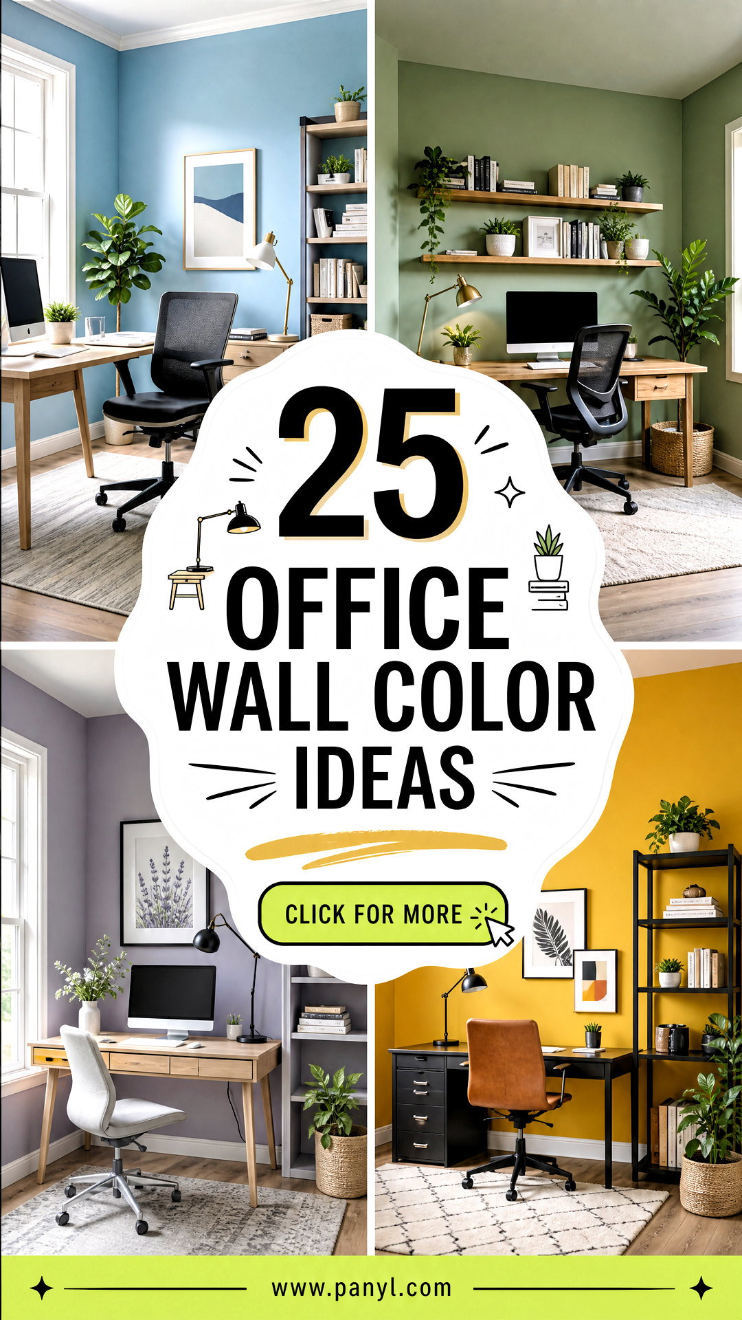 25 Office Wall Color Ideas Paint Ideas for Productive Spaces - 25 Office Wall Color Ideas Paint Ideas for Productive Spaces