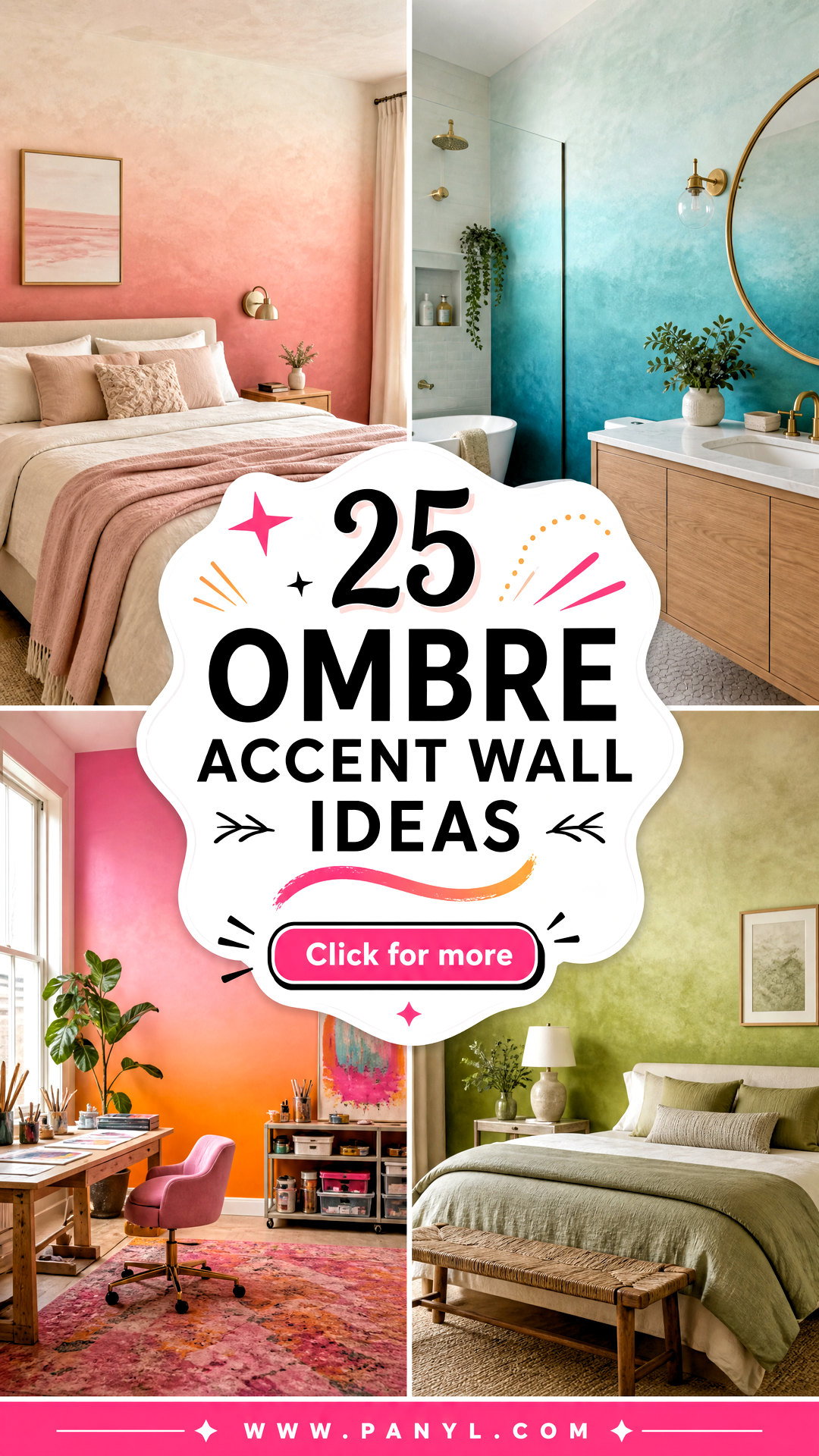 25 Ombre Accent Wall Ideas for a Bold Artistic Home Refresh - 25 Ombre Accent Wall Ideas for a Bold, Artistic Home Refresh
