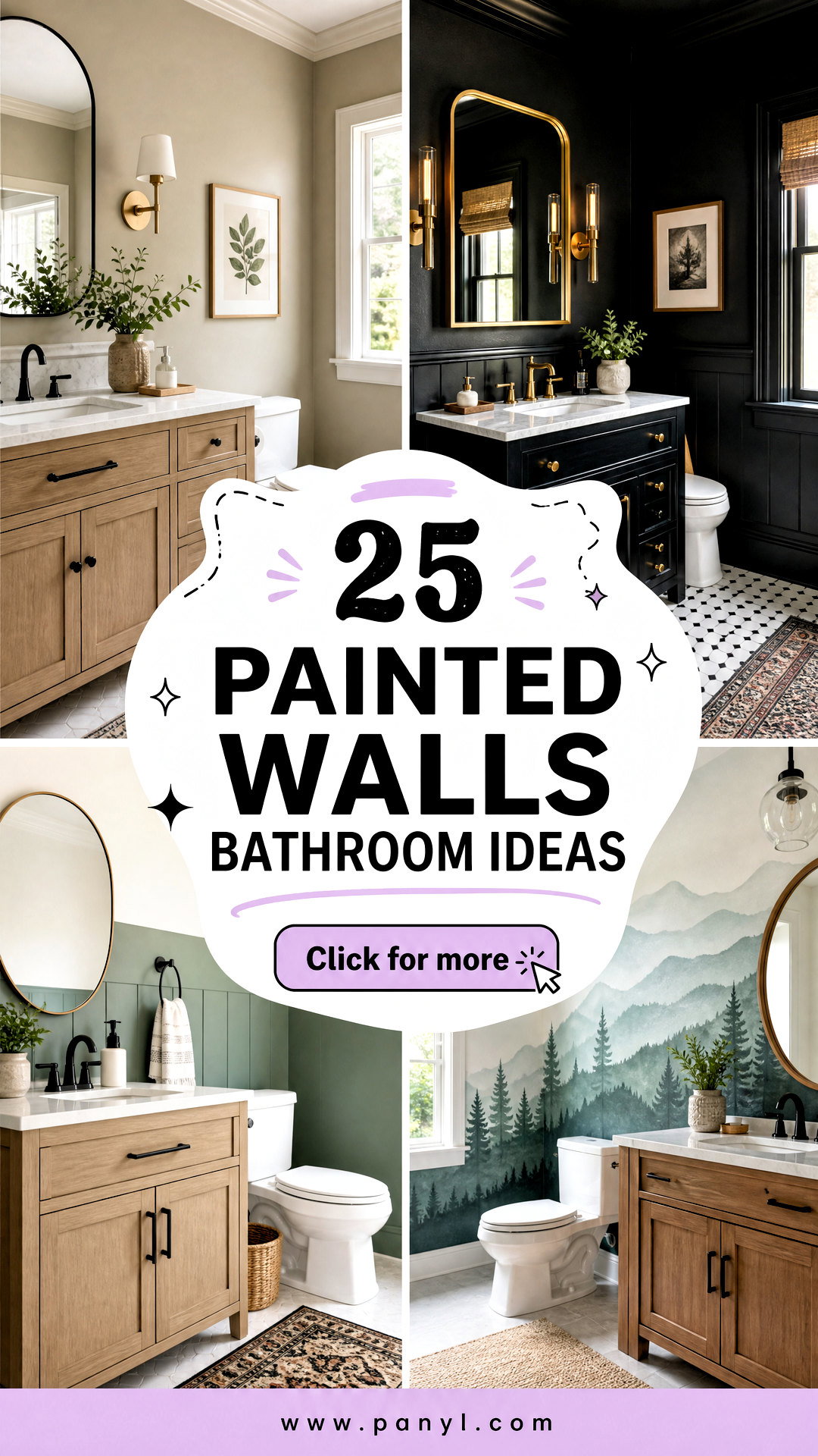25 Painted Walls Bathroom Ideas for a Chic Easy Refresh - 25 Painted Walls Bathroom Ideas for a Chic, Easy Refresh