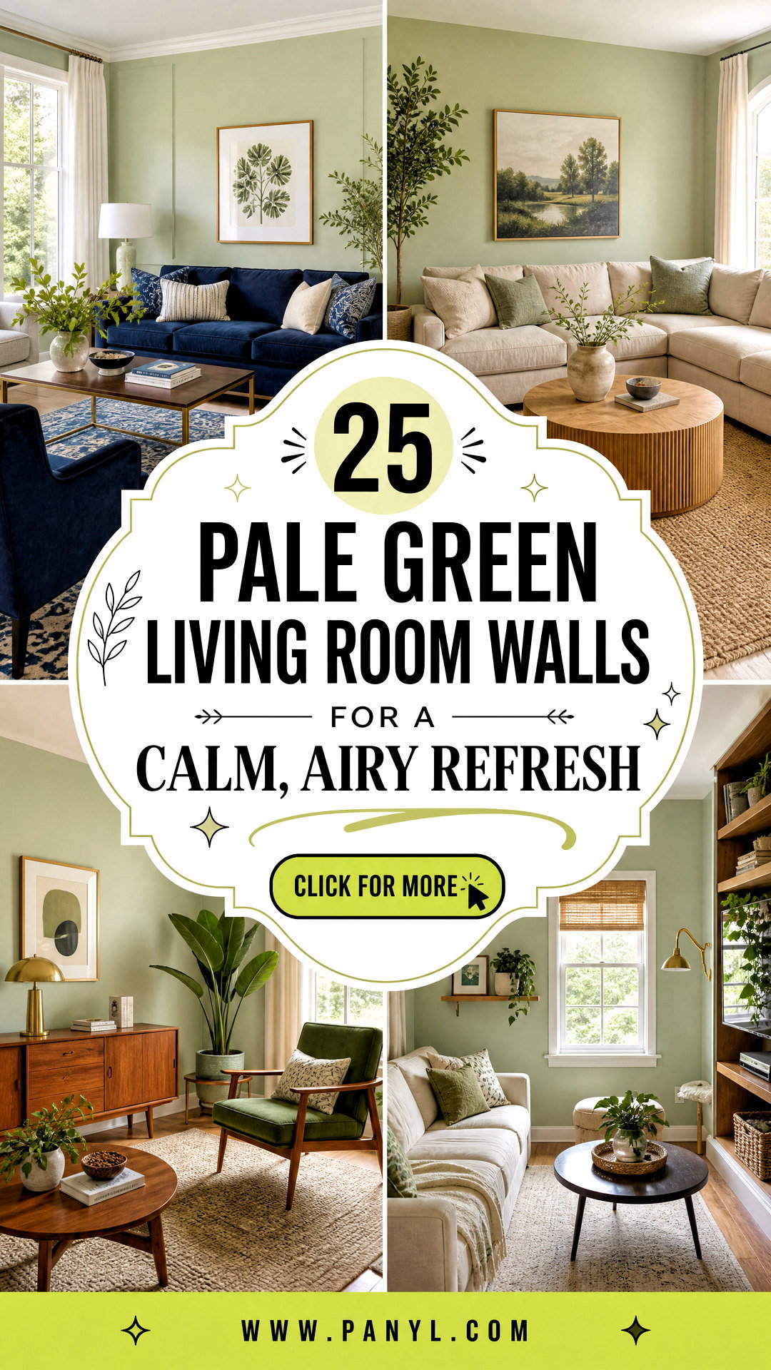 25 Pale Green Living Room Walls for a Calm Airy Refresh - 25 Pale Green Living Room Walls for a Calm, Airy Refresh