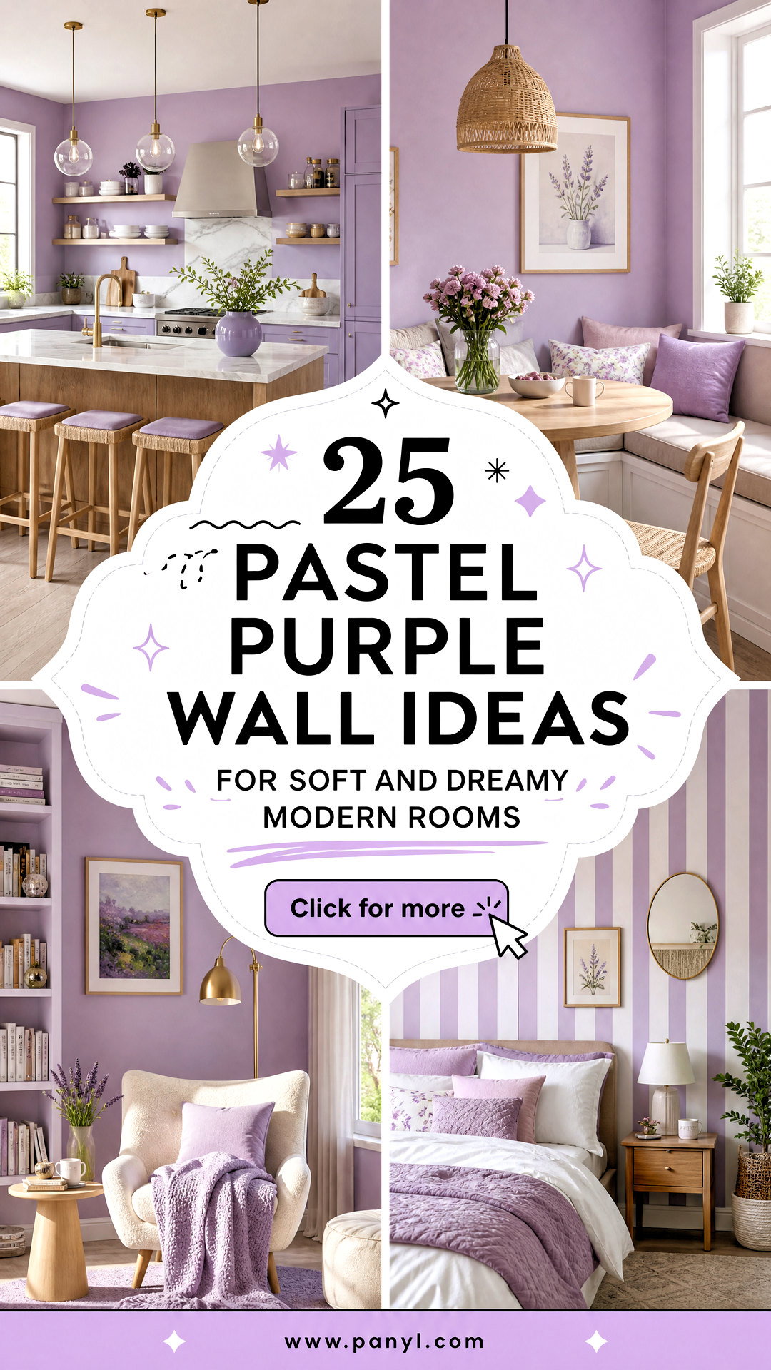 25 Pastel Purple Wall Ideas for Soft and Dreamy Modern Rooms - 25 Pastel Purple Wall Ideas for Soft and Dreamy Modern Rooms