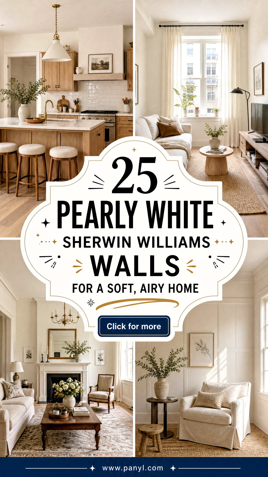 25 Pearly White Sherwin Williams Walls for a Soft Airy Home - 25 Pearly White Sherwin Williams Walls for a Soft, Airy Home