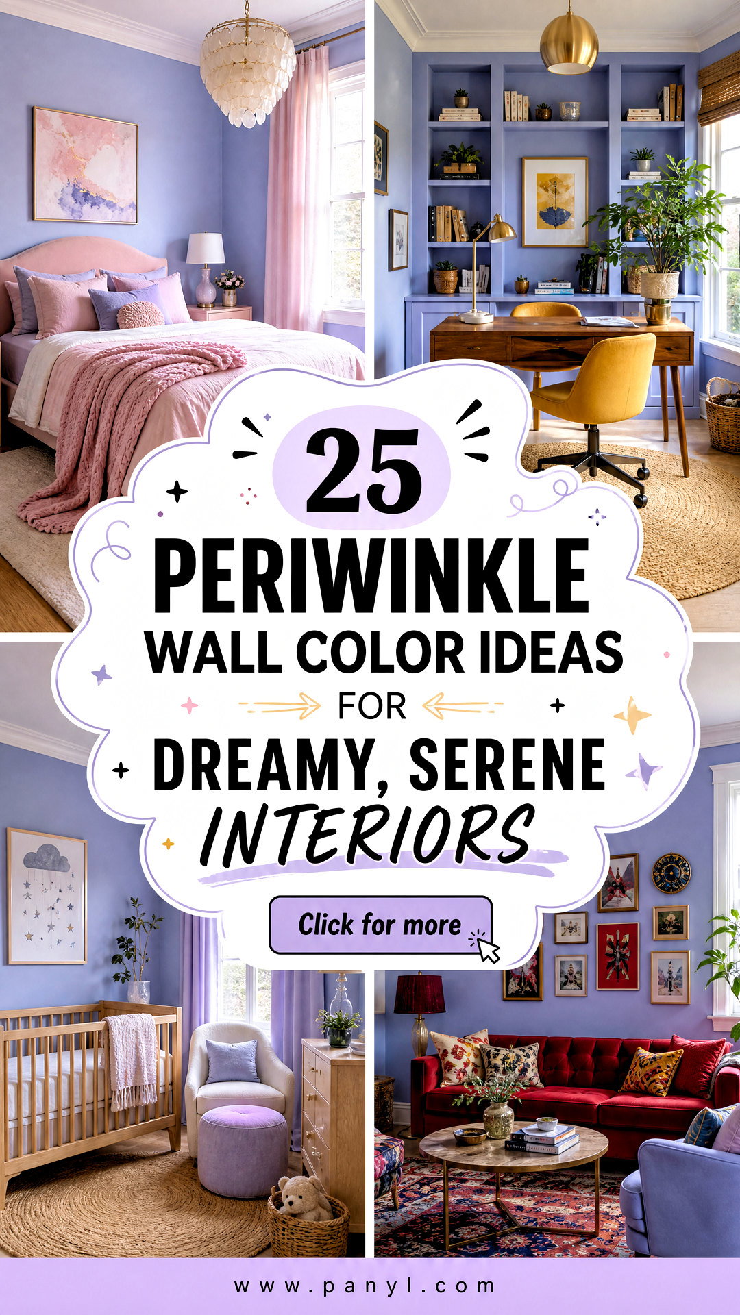 25 Periwinkle Wall Color Ideas for Dreamy Serene Interiors - 25 Periwinkle Wall Color Ideas for Dreamy, Serene Interiors