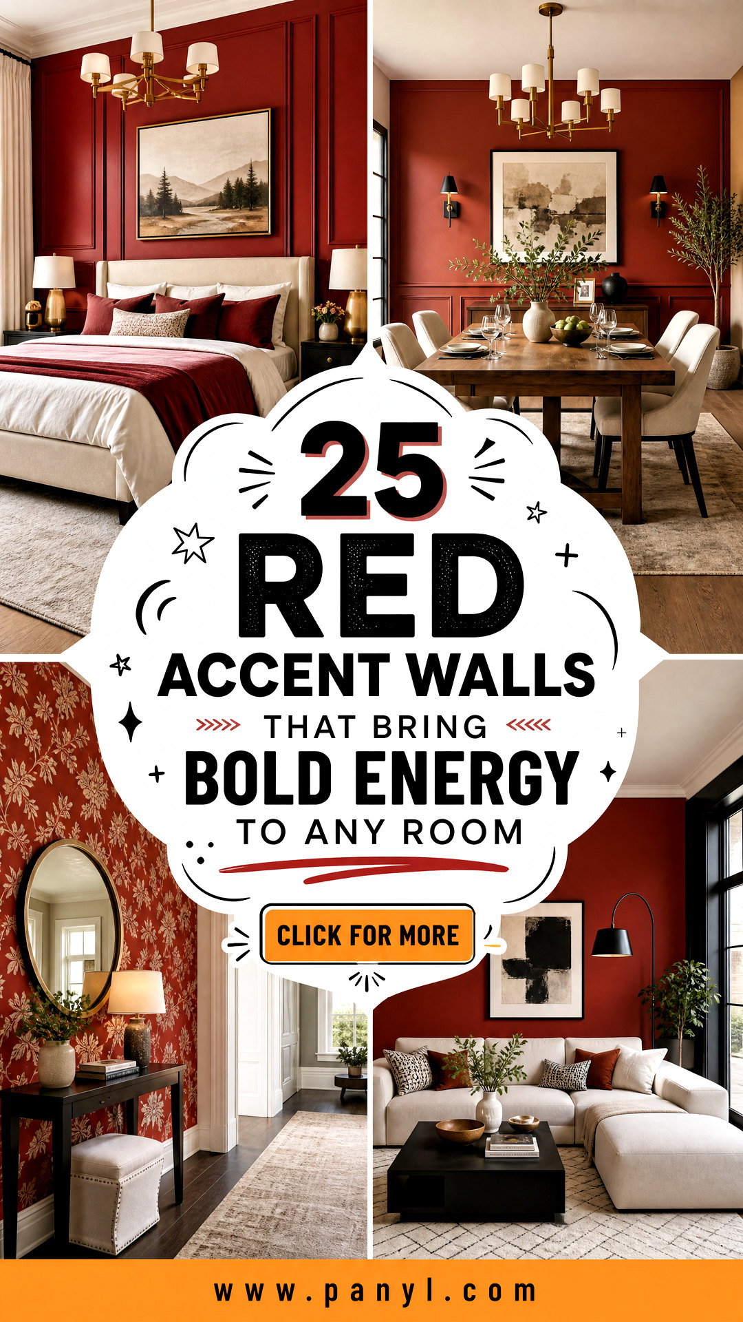 25 Red Accent Walls That Bring Bold Energy to Any Room - 25 Red Accent Walls That Bring Bold Energy to Any Room