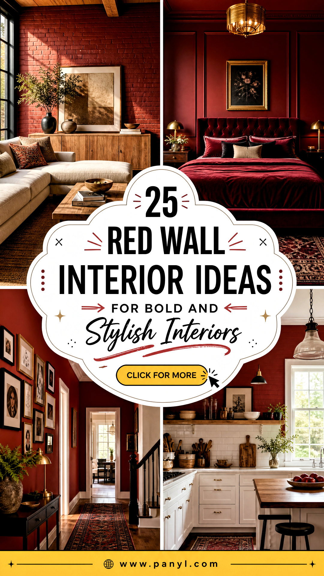 25 Red Wall Interior Ideas for Bold and Stylish Interiors - 25 Red Wall Interior Ideas for Bold and Stylish Interiors