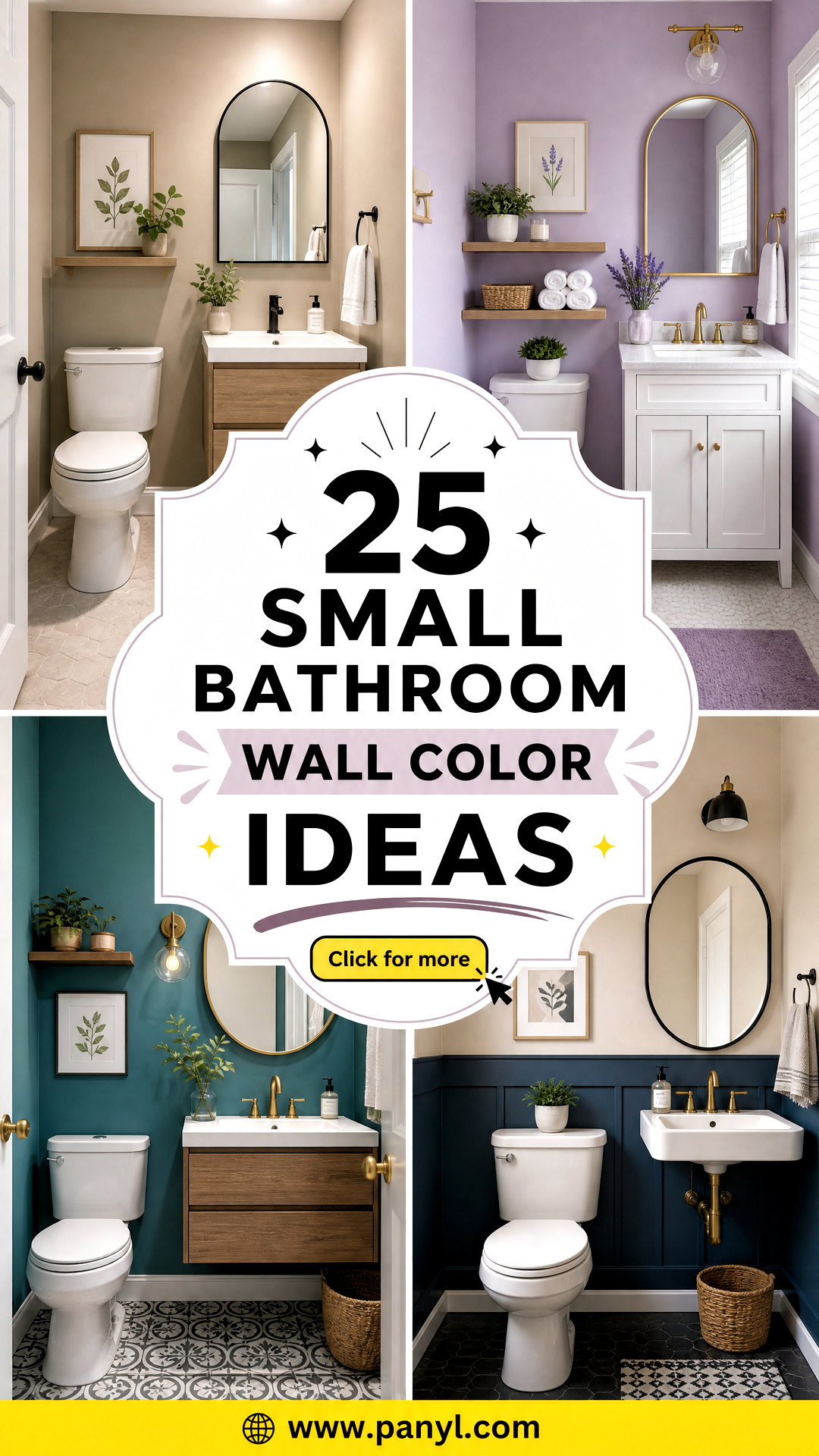 25 Small Bathroom Wall Color Ideas to Brighten Tiny Spaces - 25 Small Bathroom Wall Color Ideas to Brighten Tiny Spaces