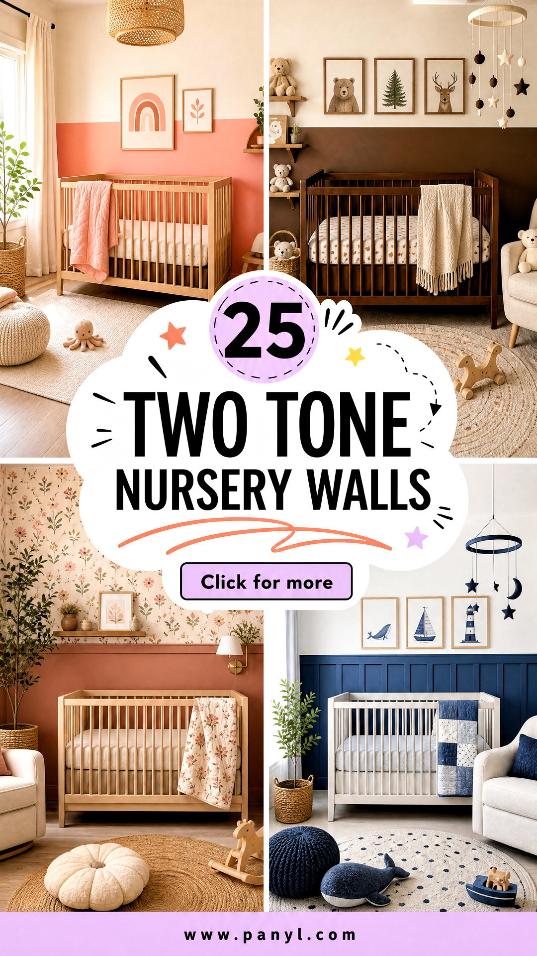 25 Two Tone Nursery Walls for a Playful Polished Space - 25 Two Tone Nursery Walls for a Playful, Polished Space