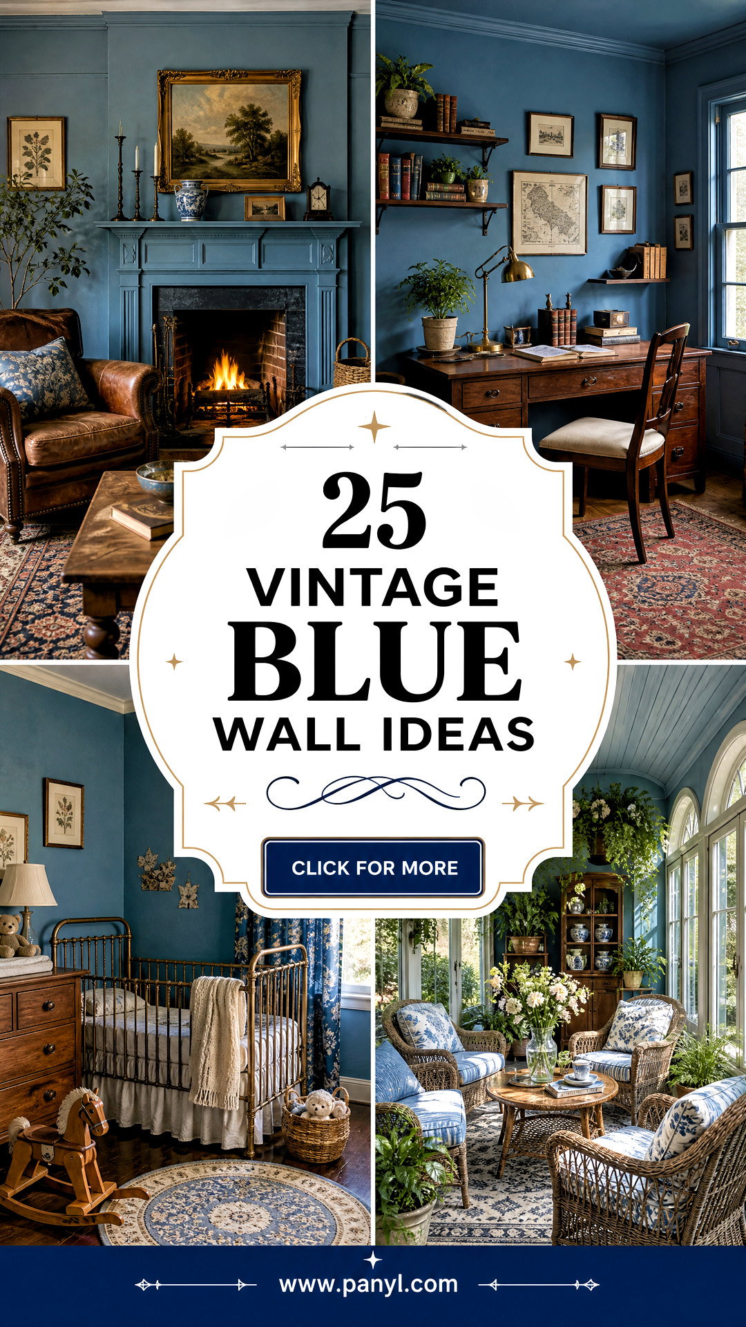 25 Vintage Blue Wall Ideas for Timeless Characterful Rooms - 25 Vintage Blue Wall Ideas for Timeless, Characterful Rooms