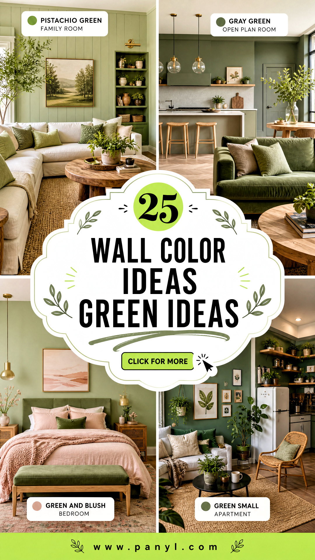 25 Wall Color Ideas Green Ideas for Fresh Serene Rooms - 25 Wall Color Ideas Green Ideas for Fresh, Serene Rooms