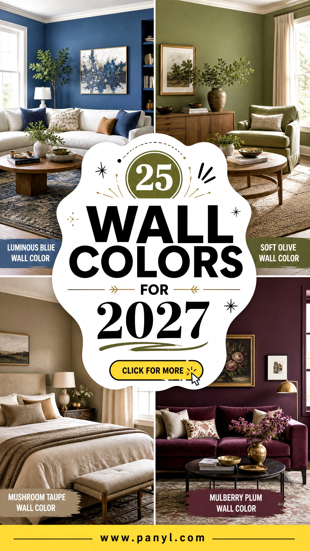 25 Wall Colors for 2027 Fresh Color Trends for Every Room - 25 Wall Colors for 2027: Fresh Color Trends for Every Room