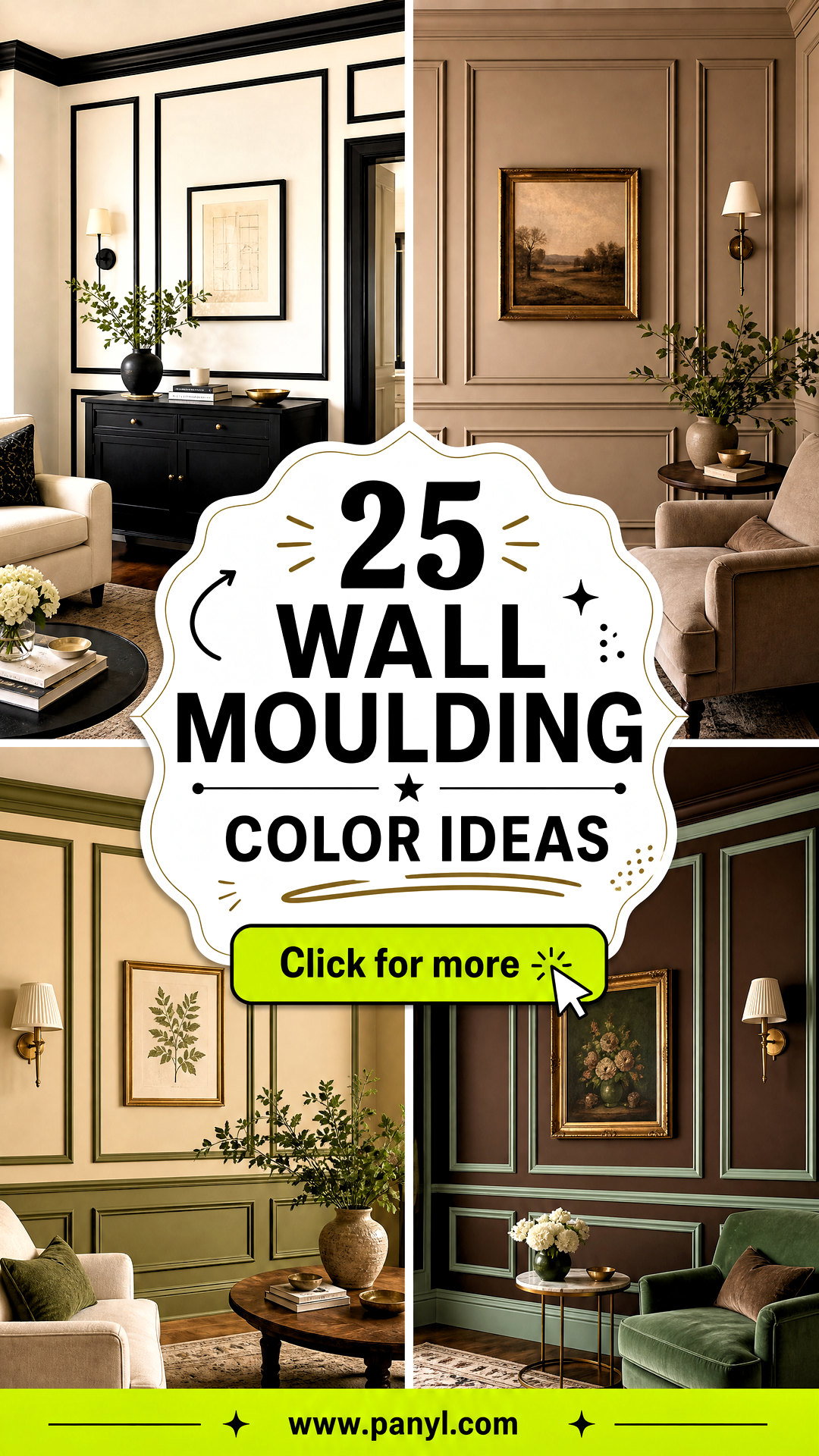 25 Wall Moulding Color Ideas for a Polished Custom Look - 25 Wall Moulding Color Ideas for a Polished, Custom Look