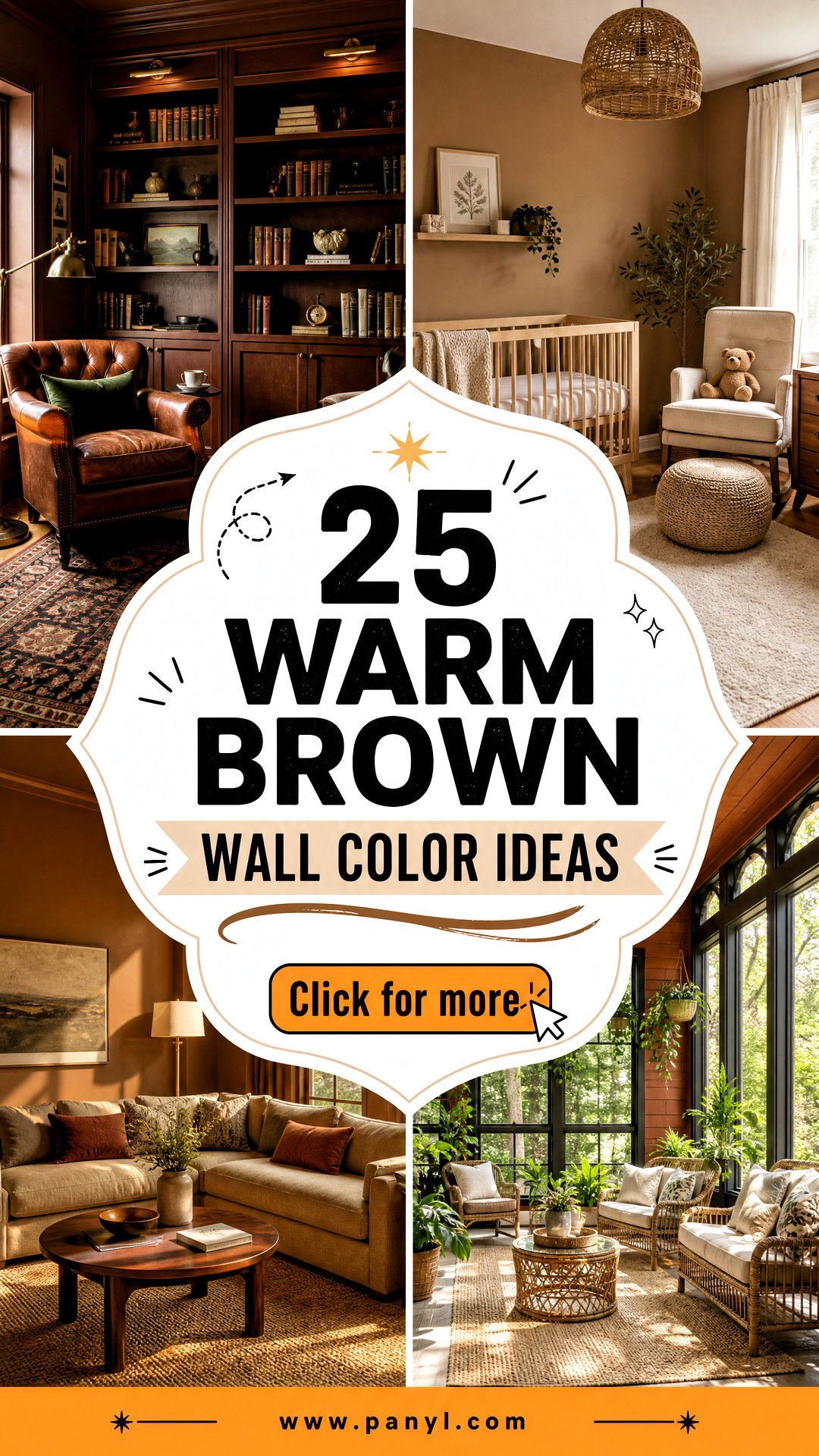 25 Warm Brown Wall Color Ideas for Cozy Grounded Rooms - 25 Warm Brown Wall Color Ideas for Cozy, Grounded Rooms