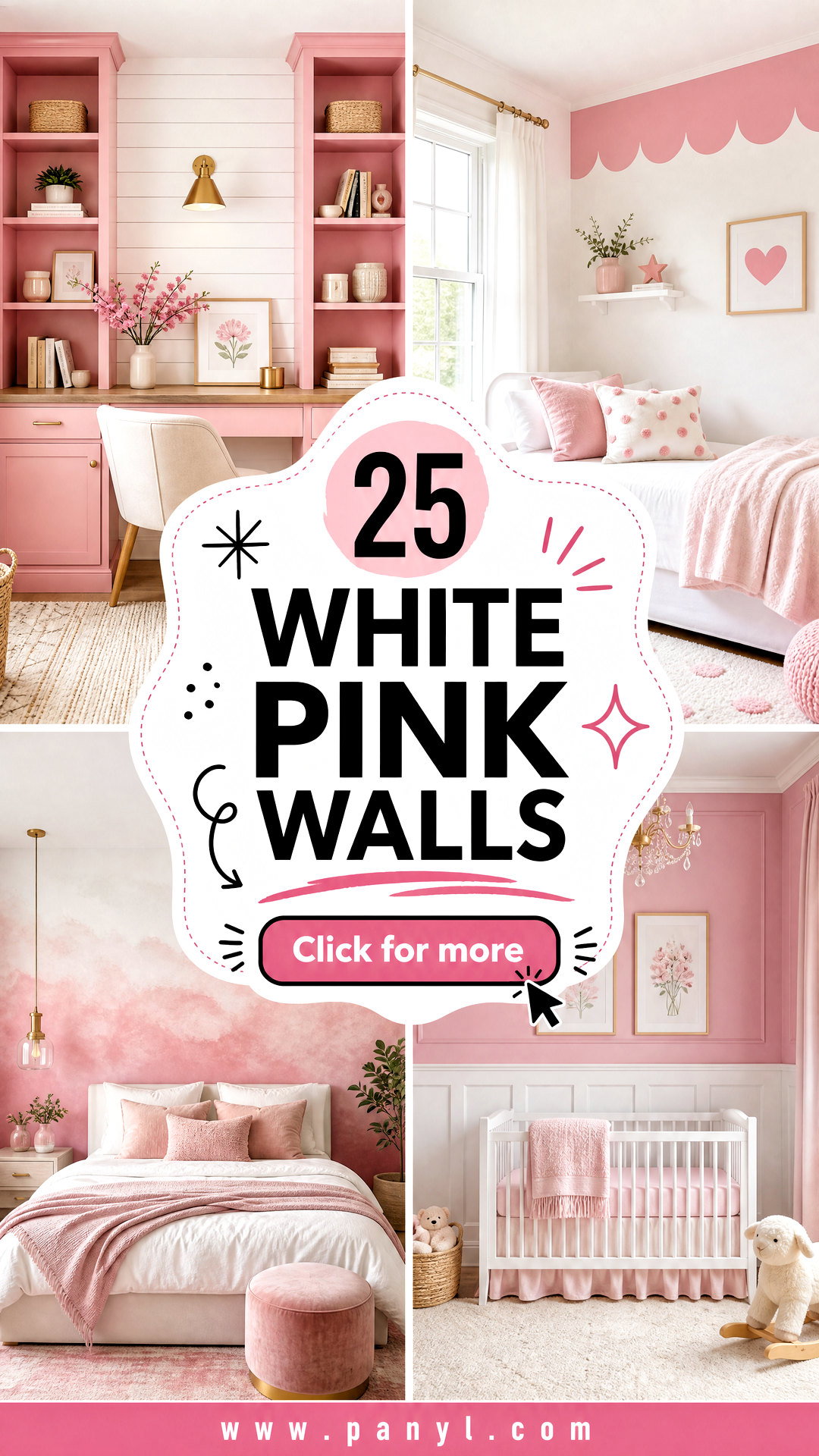25 White Pink Walls for Soft Romantic Rooms Youll Love - 25 White Pink Walls for Soft, Romantic Rooms You’ll Love