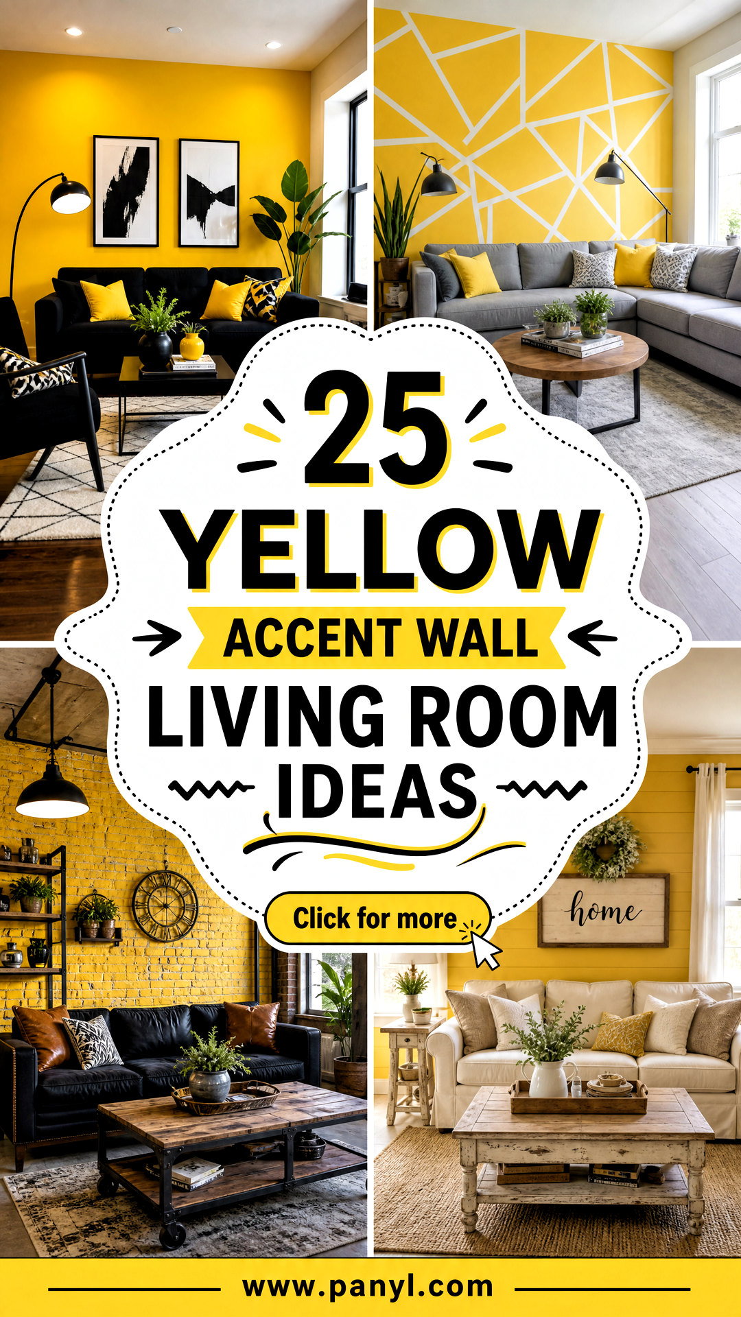 25 Yellow Accent Wall Living Room Ideas for a Cheerful Refresh - 25 Yellow Accent Wall Living Room Ideas for a Cheerful Refresh
