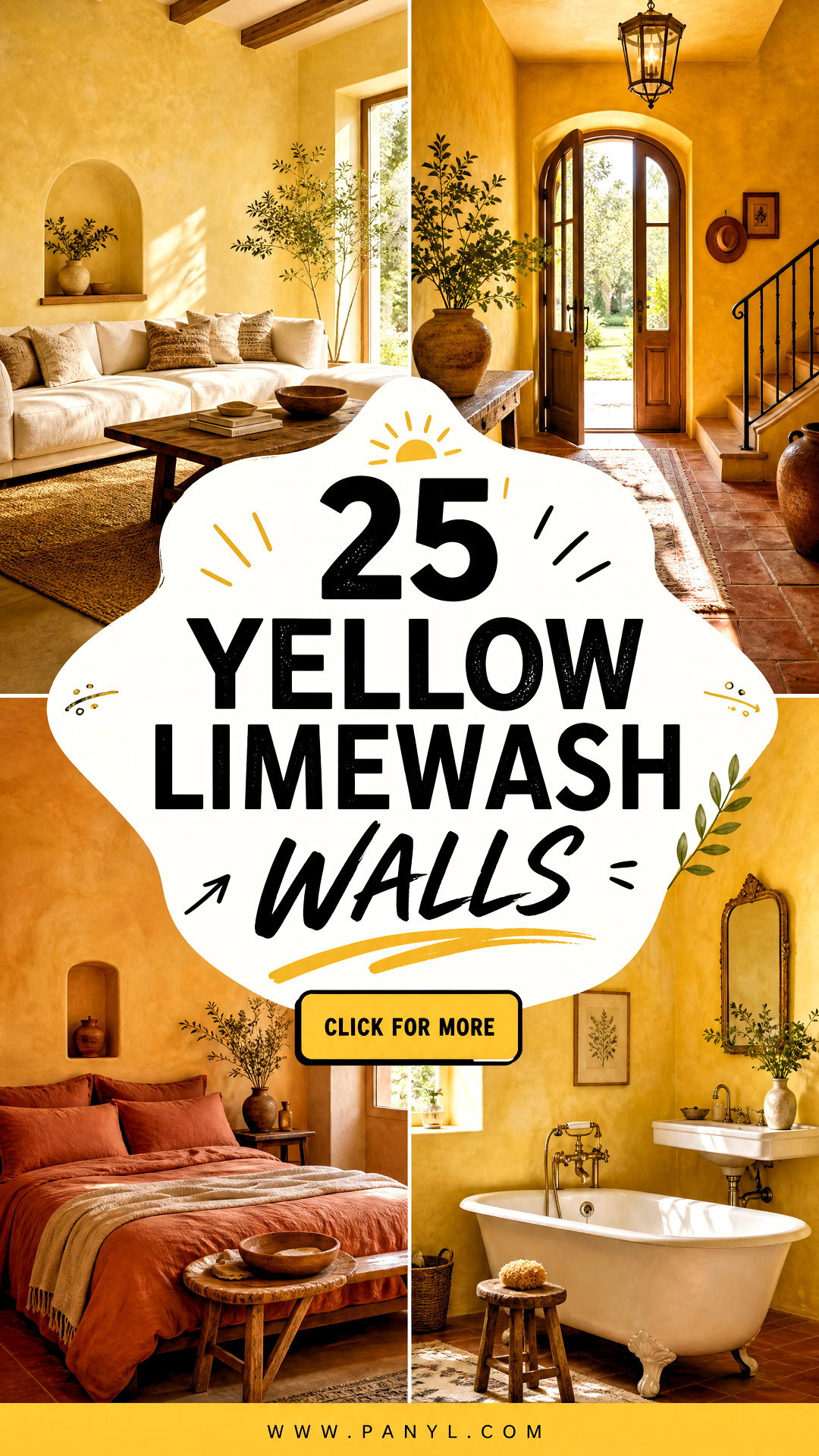 25 Yellow Limewash Walls for Warm Sunlit Rooms Youll Love - 25 Yellow Limewash Walls for Warm, Sunlit Rooms You’ll Love