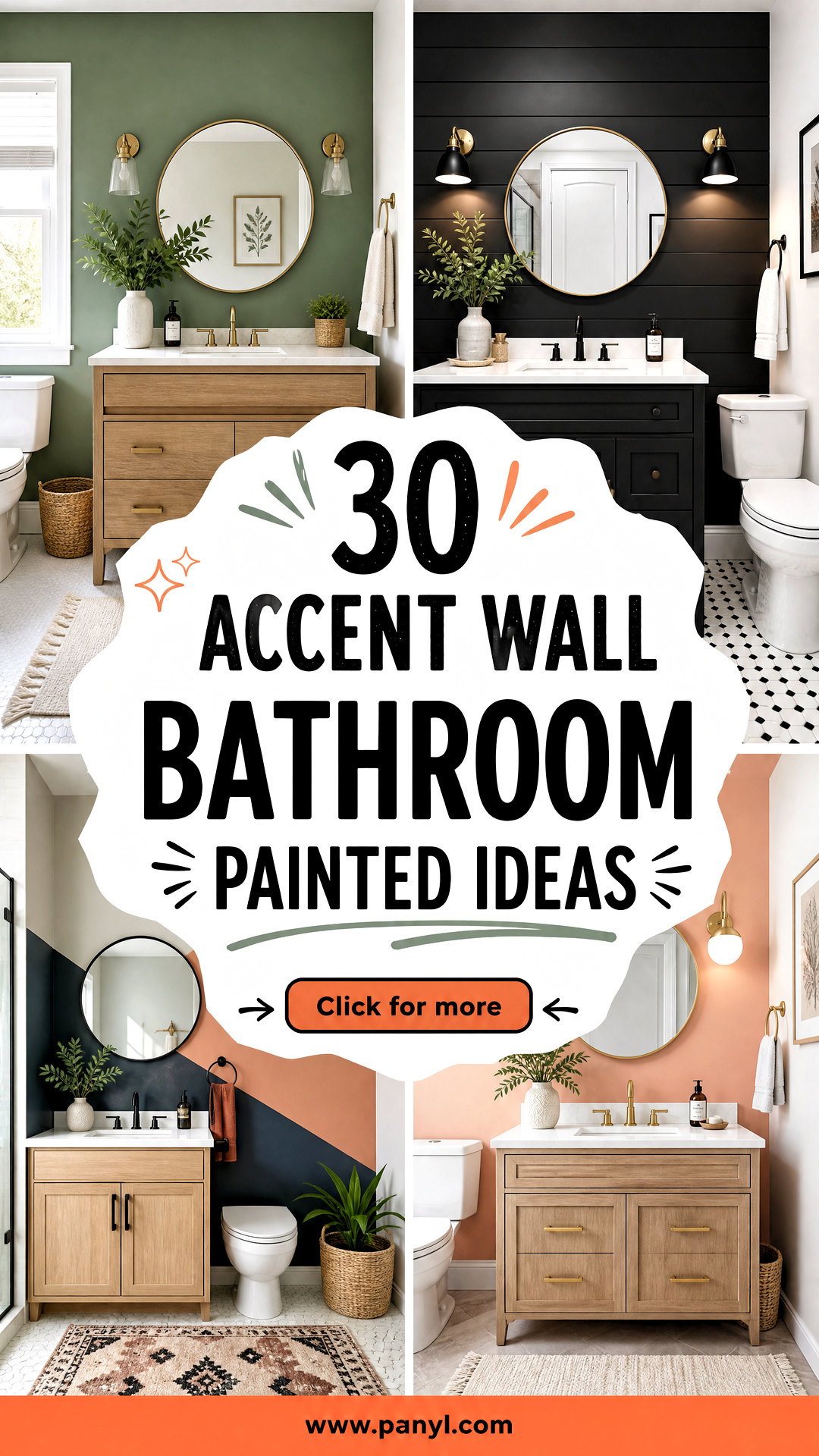 30 Accent Wall Bathroom Painted Ideas for a Stylish Refresh - 30 Accent Wall Bathroom Painted Ideas for a Stylish Refresh