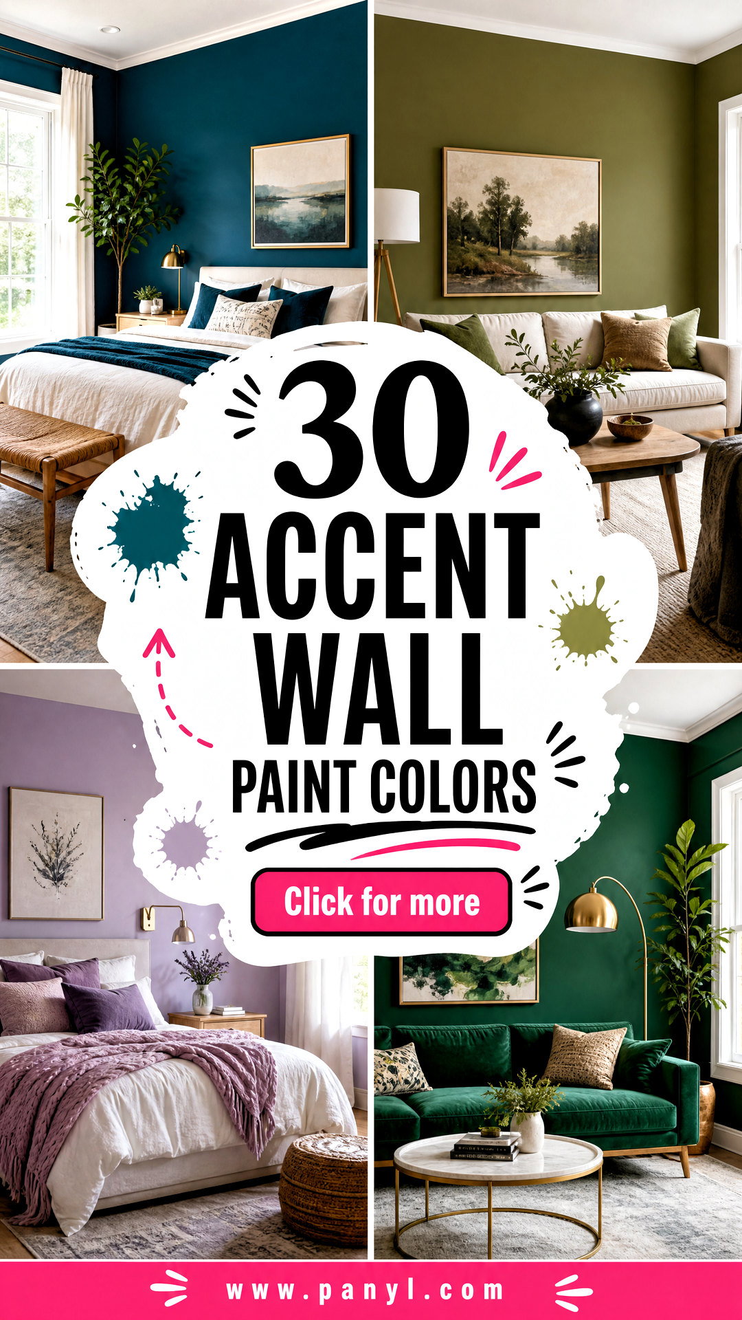 30 Accent Wall Paint Colors to Transform Any Room With Style - 30 Accent Wall Paint Colors to Transform Any Room With Style