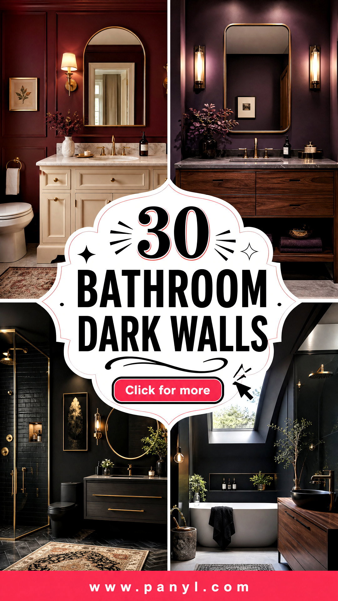 30 Bathroom Dark Walls That Create a Moody Spa Retreat at Home - 30 Bathroom Dark Walls That Create a Moody Spa Retreat at Home
