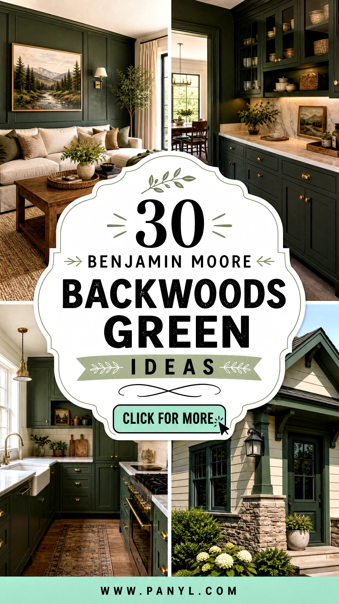 30 Benjamin Moore Backwoods Green Ideas for Cozy Earthy Rooms - 30 Benjamin Moore Backwoods Green Ideas for Cozy, Earthy Rooms