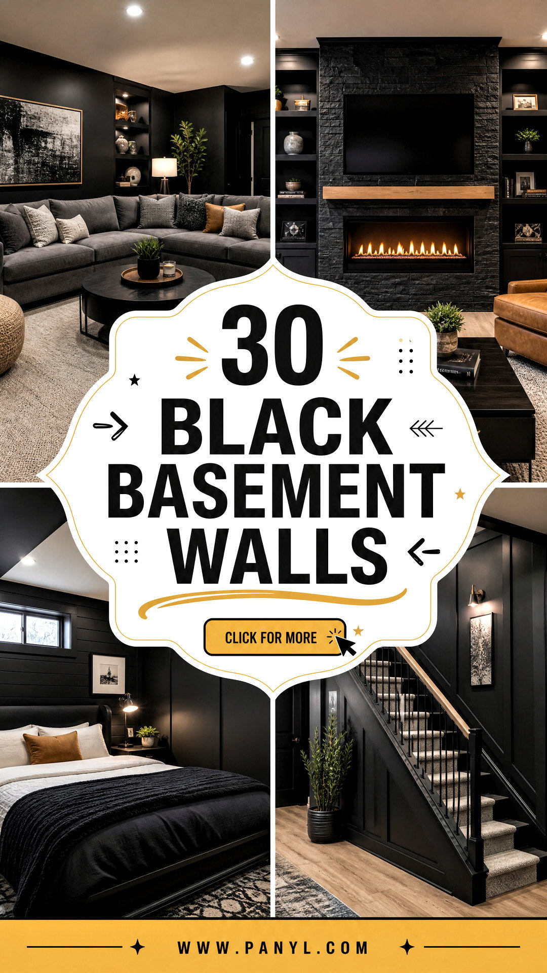 30 Black Basement Walls That Feel Cozy Chic and Inviting - 30 Black Basement Walls That Feel Cozy, Chic, and Inviting