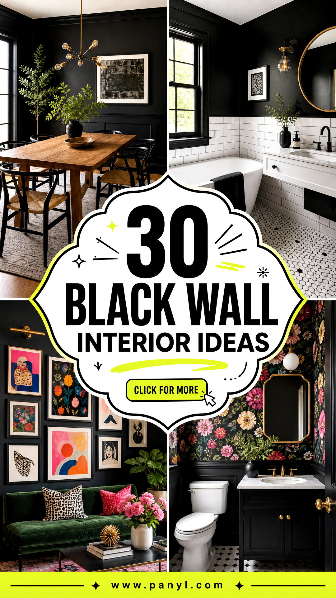 30 Black Wall Interior Ideas for Sophisticated Modern Homes - 30 Black Wall Interior Ideas for Sophisticated Modern Homes