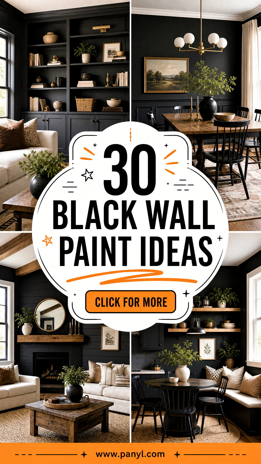 30 Black Wall Paint Ideas That Make Any Room Feel Dramatic - 30 Black Wall Paint Ideas That Make Any Room Feel Dramatic