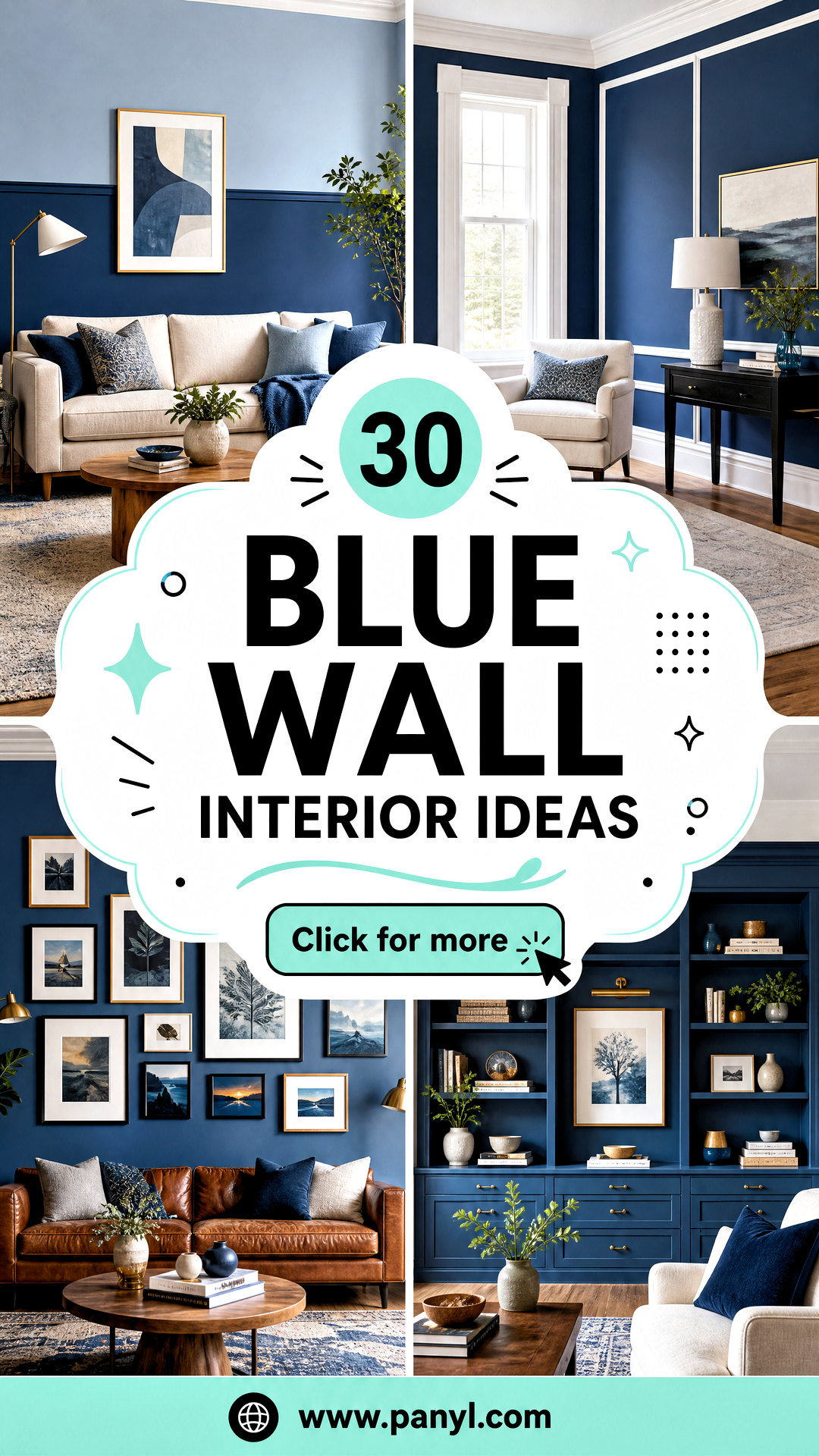 30 Blue Wall Interior Ideas for a Calm Designer Look at Home - 30 Blue Wall Interior Ideas for a Calm, Designer Look at Home