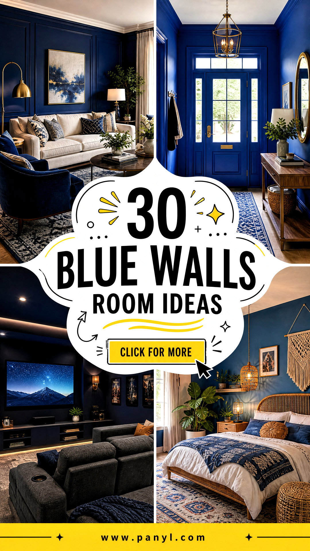 30 Blue Walls Room Ideas for Calm Stylish Living Spaces - 30 Blue Walls Room Ideas for Calm, Stylish Living Spaces