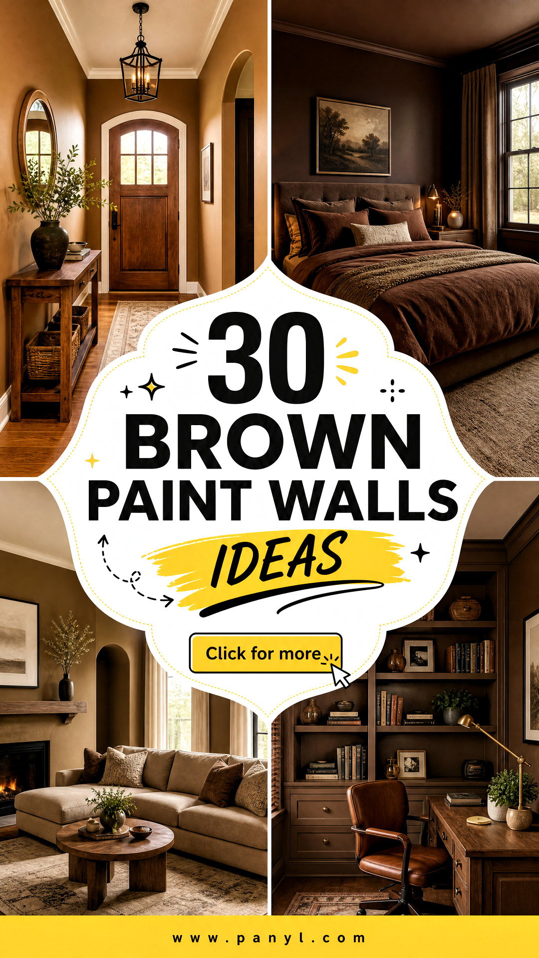 30 Brown Paint Walls Ideas for Warm Inviting Interiors - 30 Brown Paint Walls Ideas for Warm, Inviting Interiors