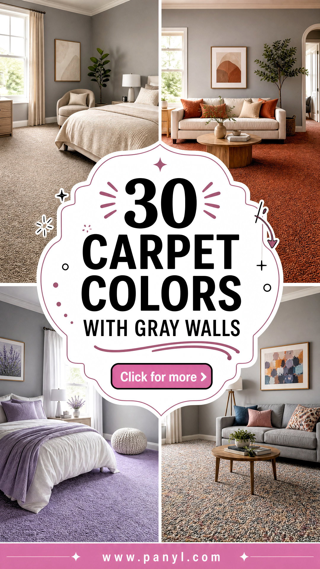 30 Carpet Colors With Gray Walls for a Cozy Polished Home - 30 Carpet Colors With Gray Walls for a Cozy, Polished Home