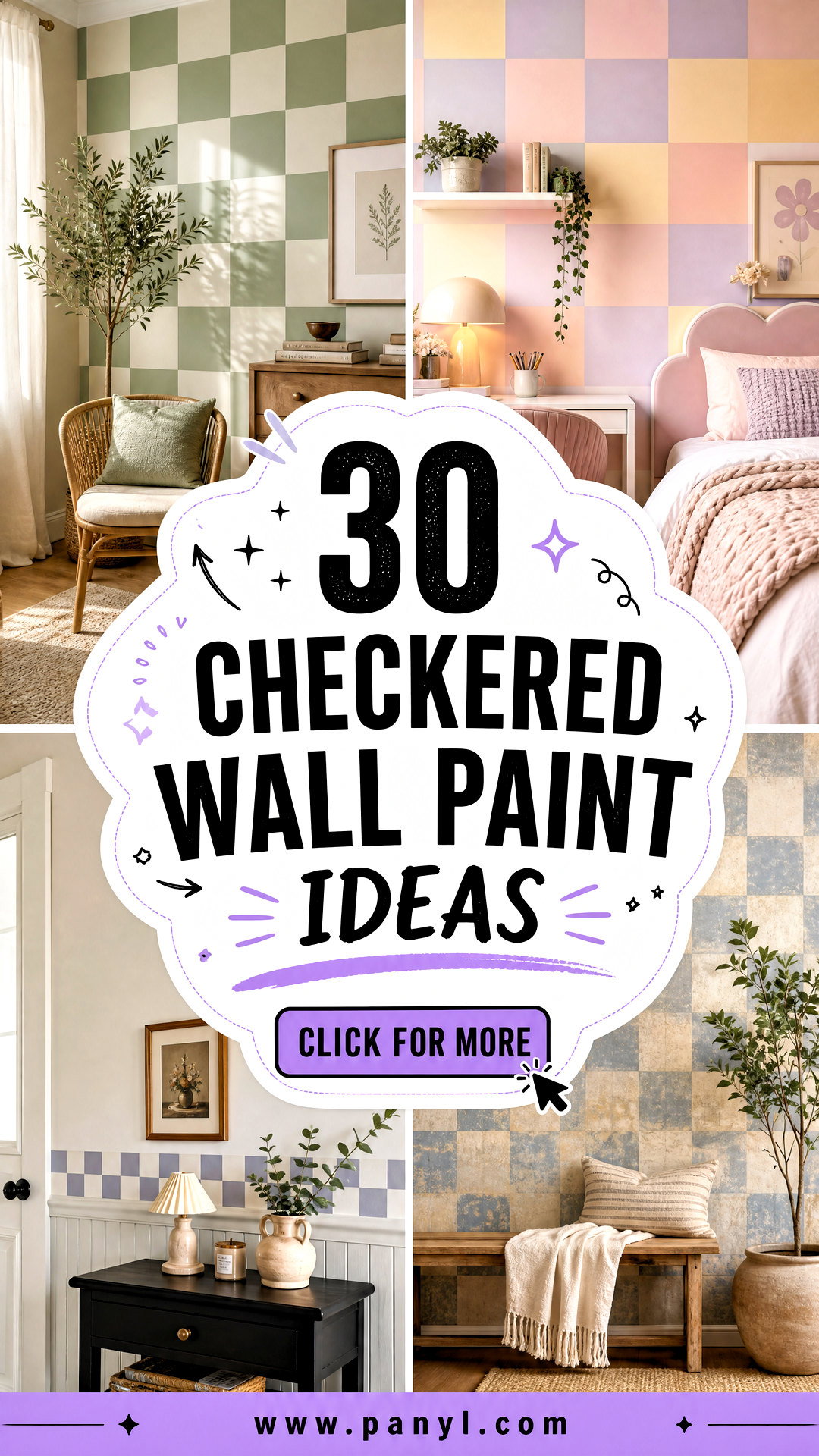 30 Checkered Wall Paint Ideas for Playful Stylish Rooms - 30 Checkered Wall Paint Ideas for Playful, Stylish Rooms