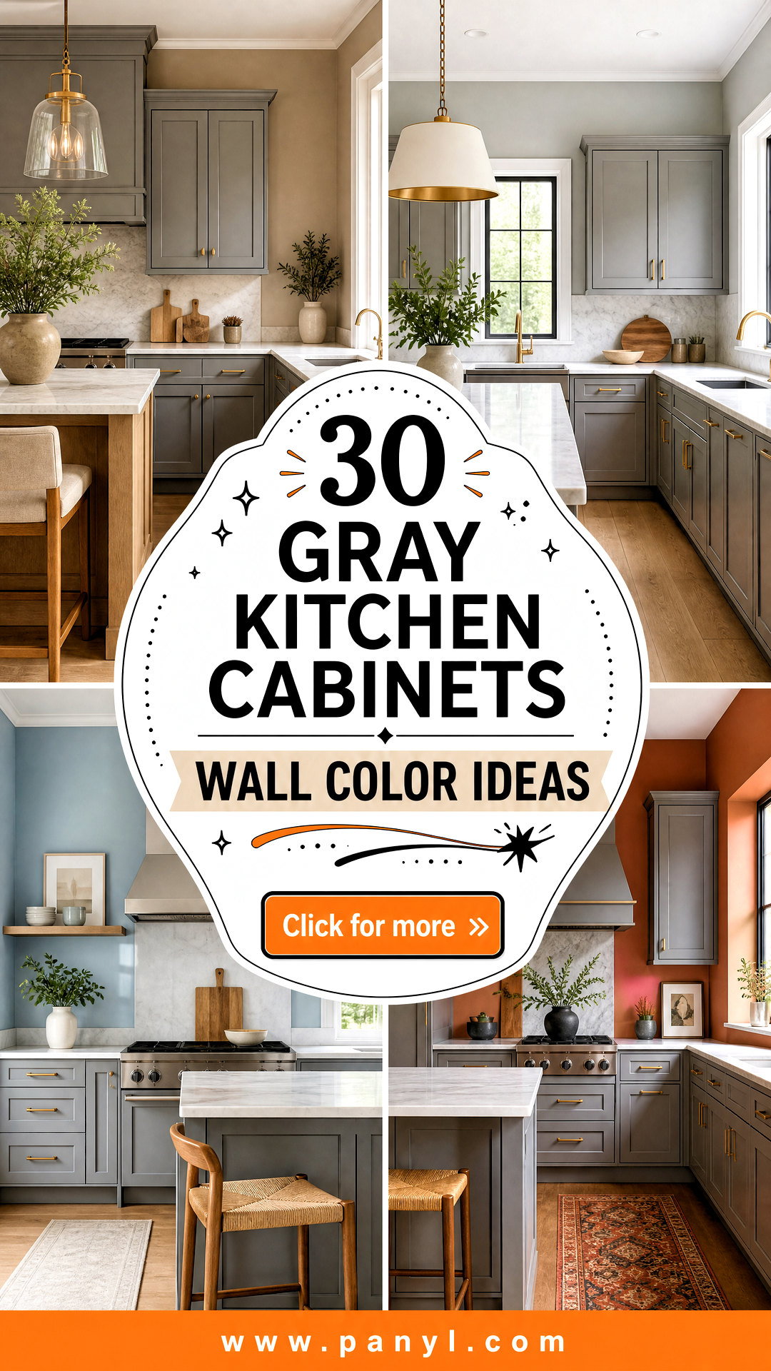 30 Gray Kitchen Cabinets Wall Color Ideas Designer Tips - 30 Gray Kitchen Cabinets Wall Color Ideas: Designer Tips