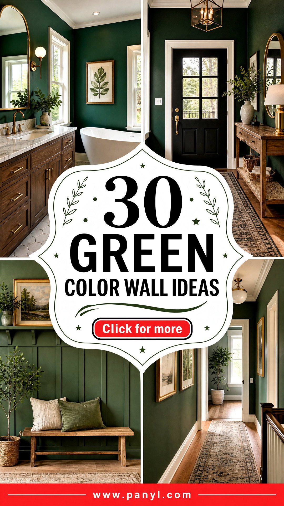 30 Green Color Wall Ideas for a Fresh Restful Modern Home - 30 Green Color Wall Ideas for a Fresh, Restful Modern Home