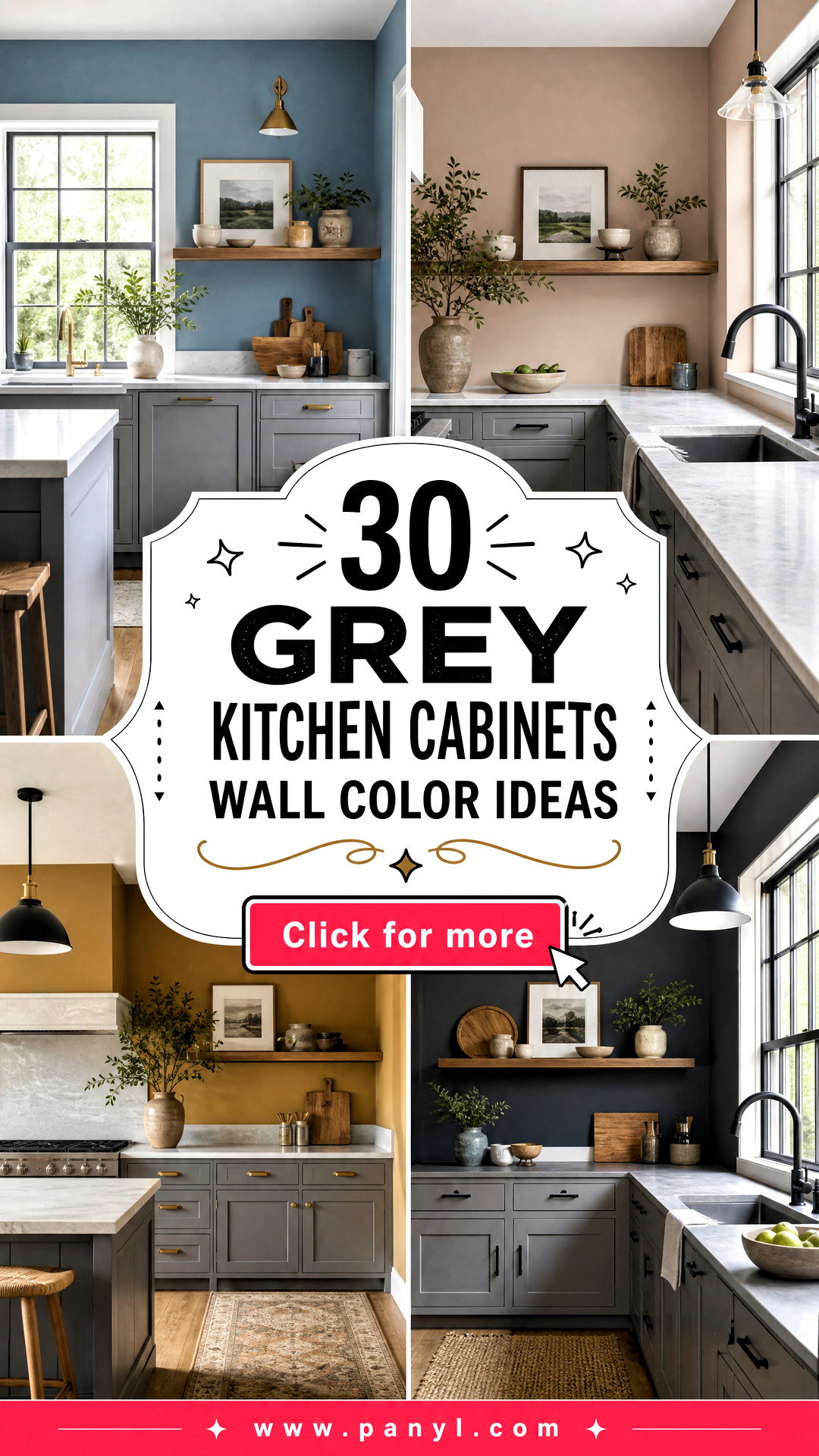 30 Grey Kitchen Cabinets Wall Color Ideas That Feel Fresh - 30 Grey Kitchen Cabinets Wall Color Ideas That Feel Fresh