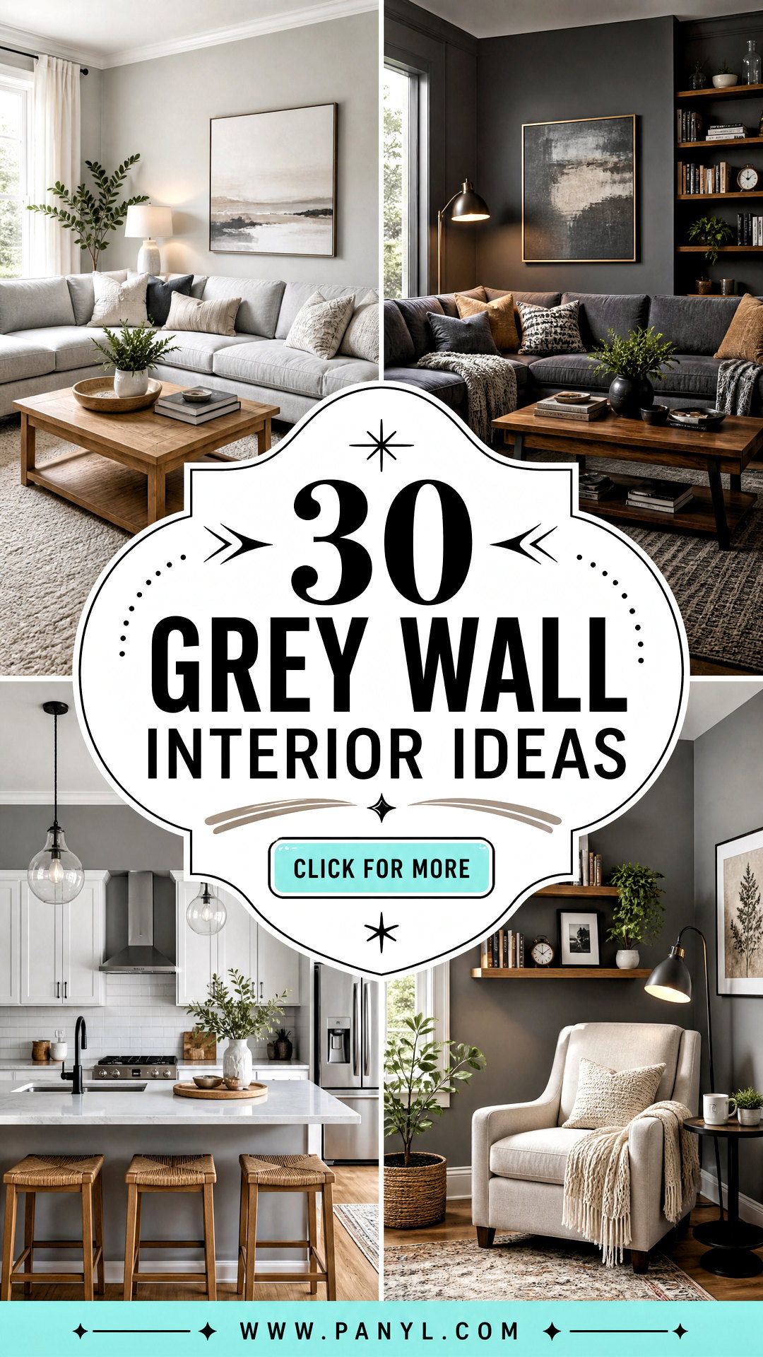 30 Grey Wall Interior Ideas for a Calm Contemporary Home - 30 Grey Wall Interior Ideas for a Calm, Contemporary Home