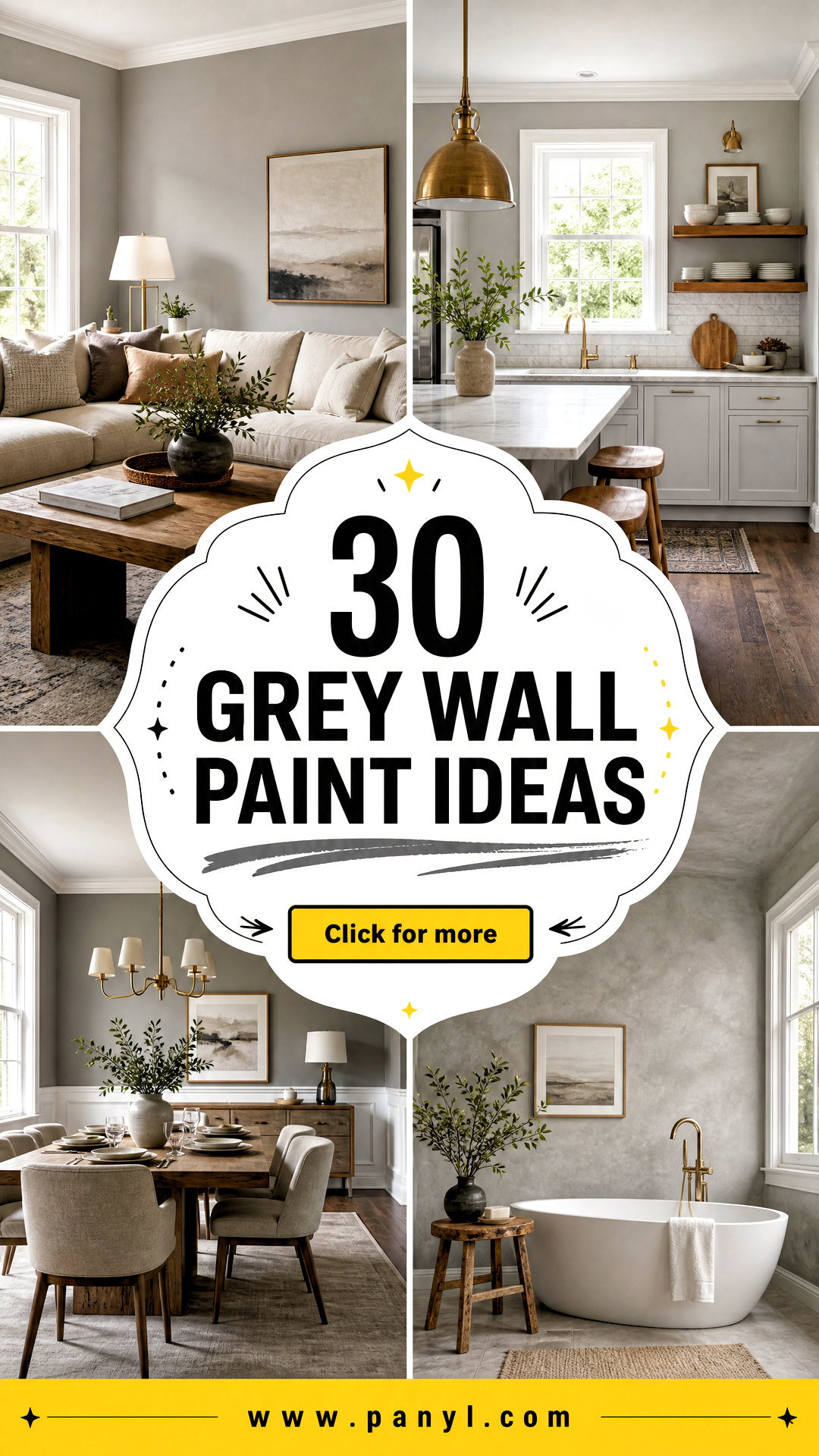 30 Grey Wall Paint Ideas for a Chic Timeless Whole-Home Update - 30 Grey Wall Paint Ideas for a Chic, Timeless Whole-Home Update