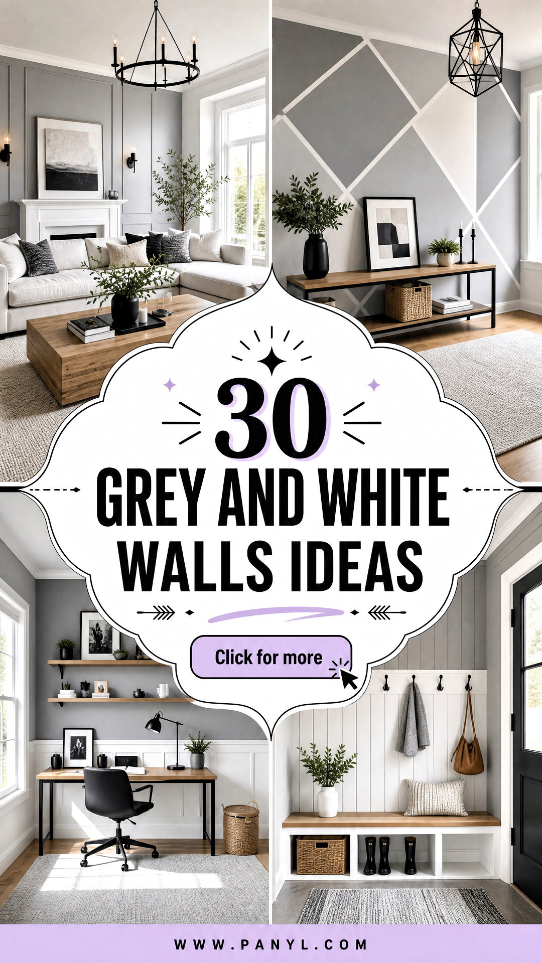 30 Grey and White Walls Ideas for a Timeless Airy Home Refresh - 30 Grey and White Walls Ideas for a Timeless, Airy Home Refresh